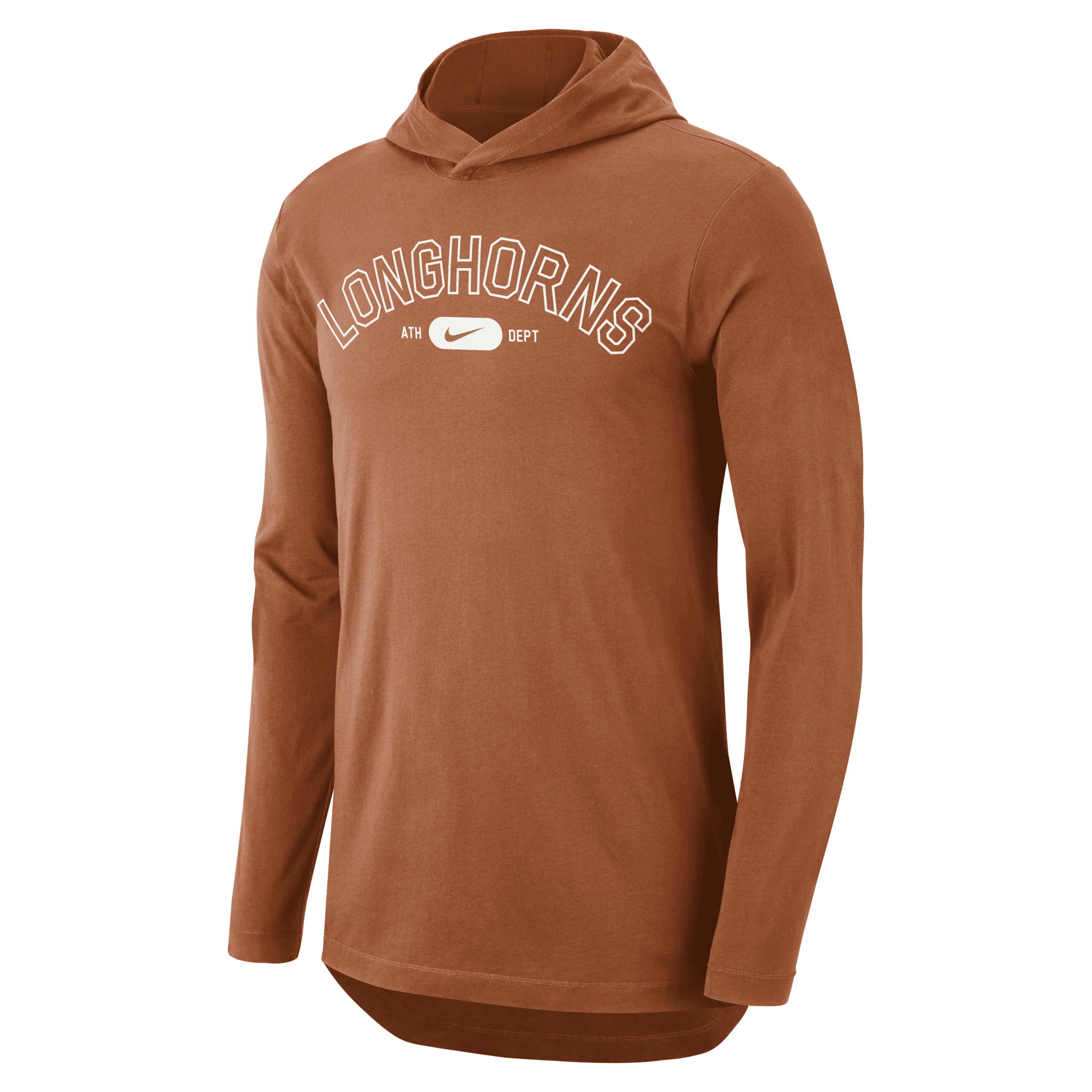 Shop Nike Texas  Men's Dri-fit College Hooded T-shirt In Orange