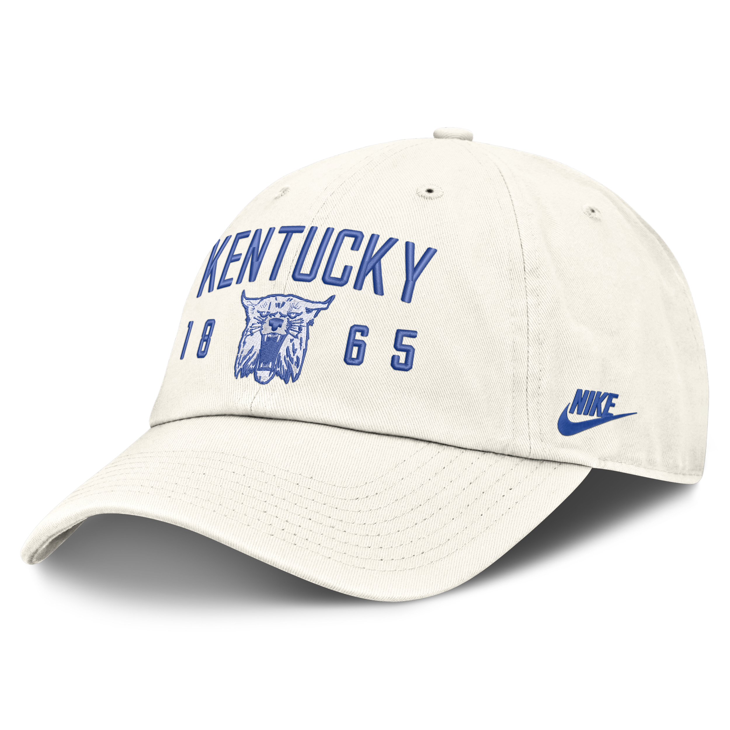 Kentucky Natural Club Nike Men's College Adjustable Hat in White | NC0111KUKV-3WA