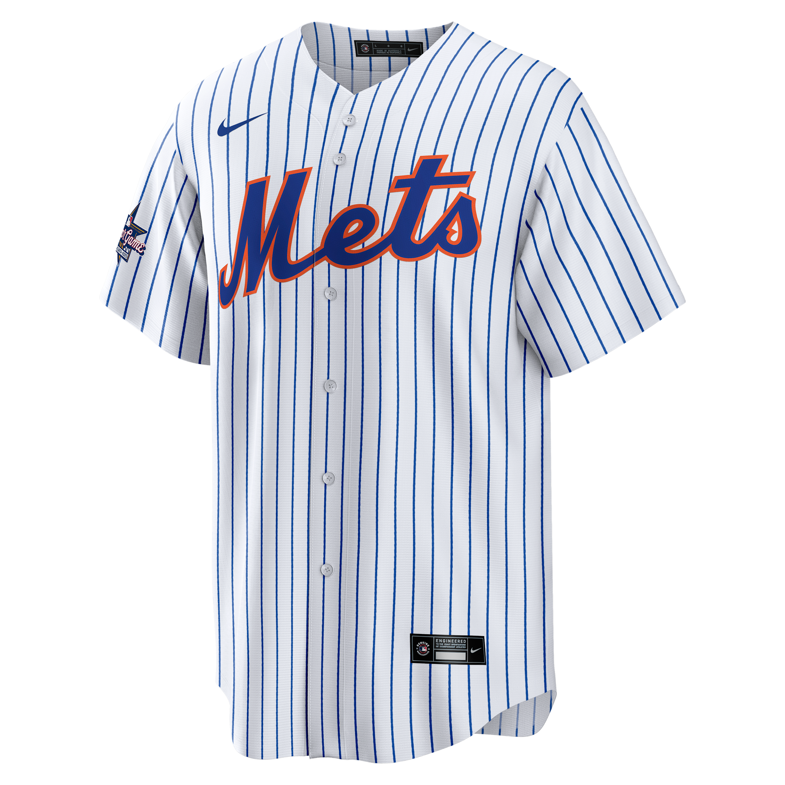 New York Mets 2025 All-Star Game Nike Men's MLB Replica Jersey in White | T770NMW1NME-PQL