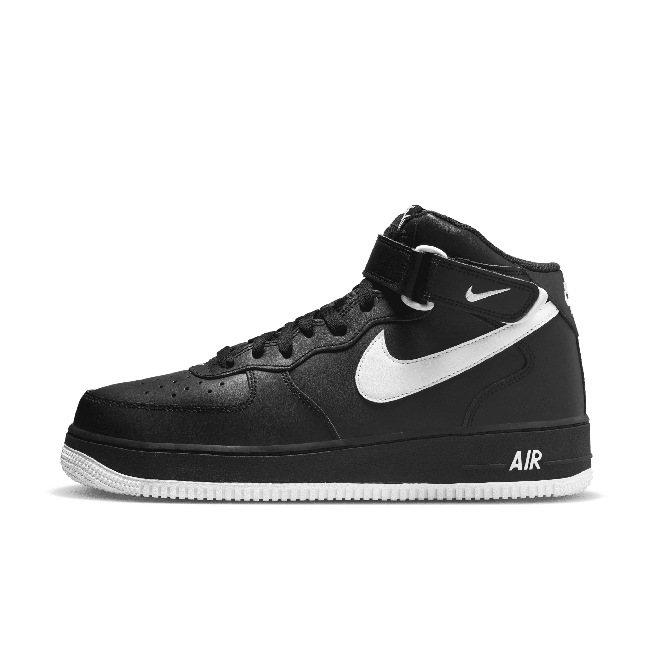 Nike Men's Air Force 1 Mid '07 Shoes In Black