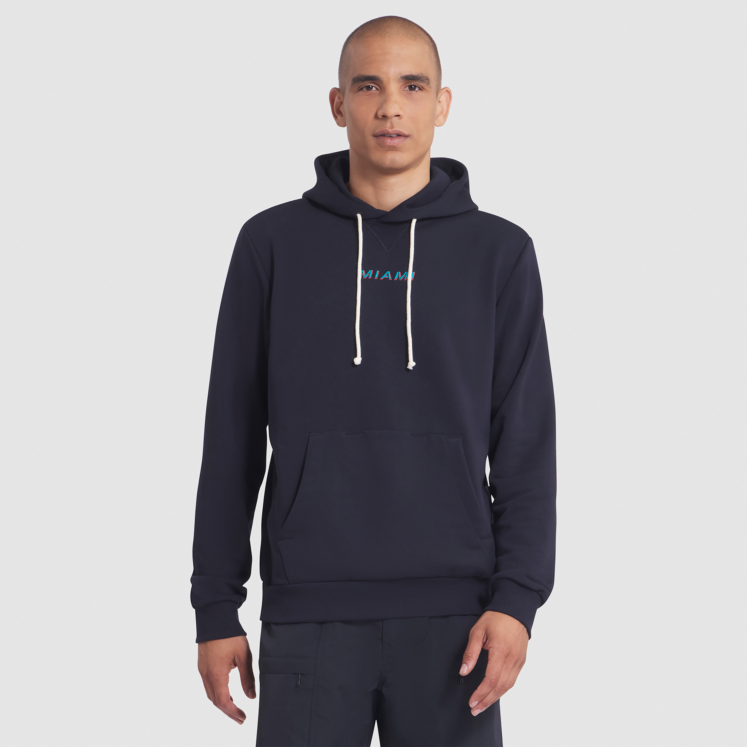 Miami Dolphins Rivalries Collection Sideline Nike Men's Dri-FIT NFL Pullover Hoodie in Blue | 03AZ4FA9P-1R5