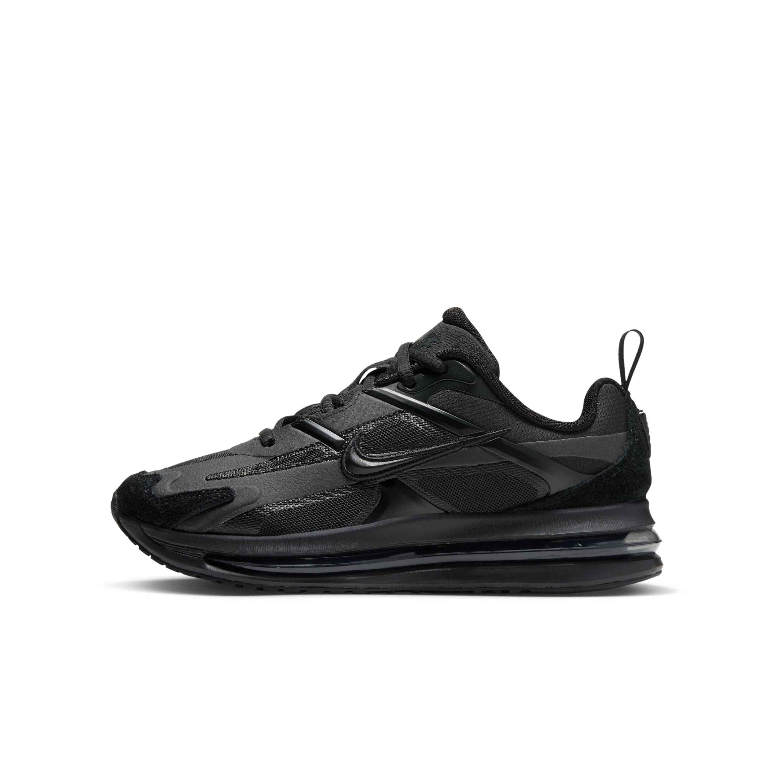 Nike Kids' Grade School Air Max Metro Shoes, Size 4.5, Black/Volt/Mtlc Grey