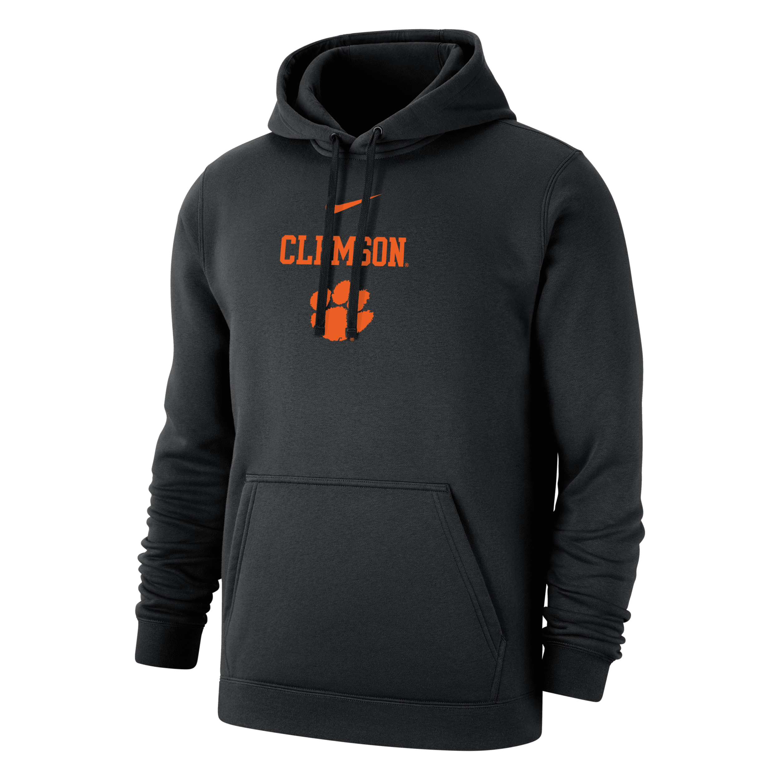 Nike Clemson Club Fleece  Men's College Hoodie In Black