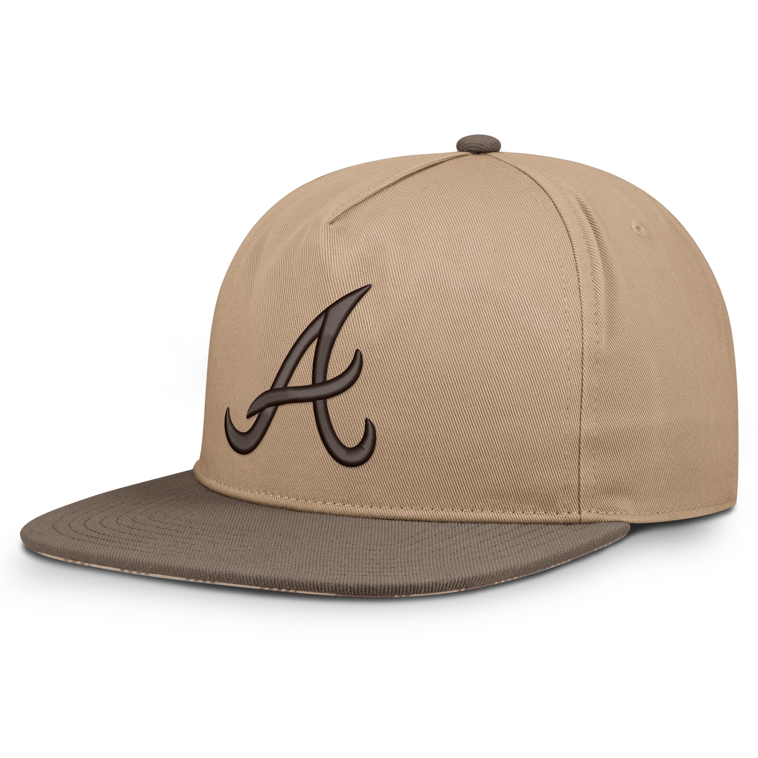 Nike Men's Light Brown Atlanta Braves Statement Adjustable Hat - Light Brown, Brown