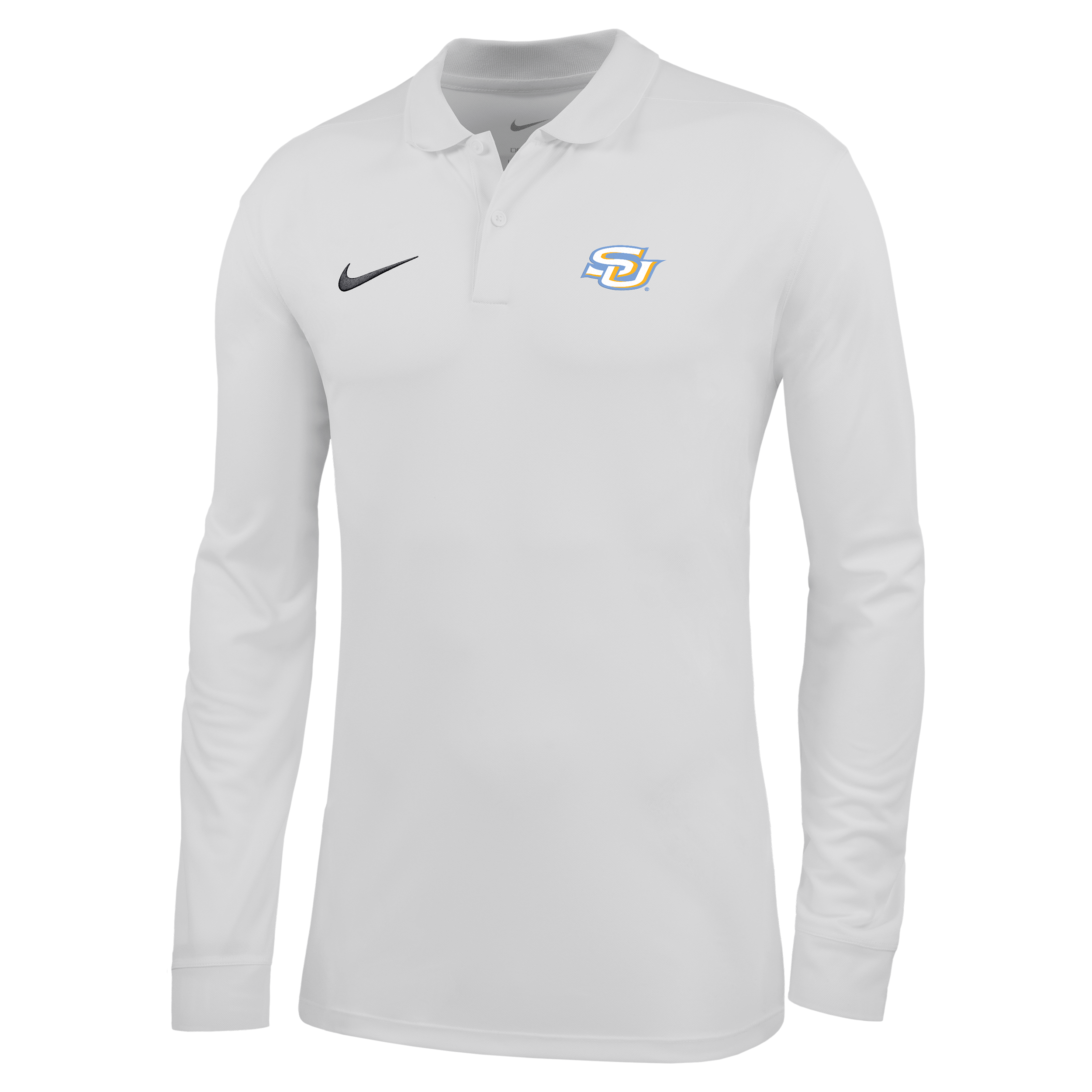 Nike Men's College (Southern University and A&M) Dri-FIT Long-Sleeve Polo in White | ZM04PYSUAM26-WHT