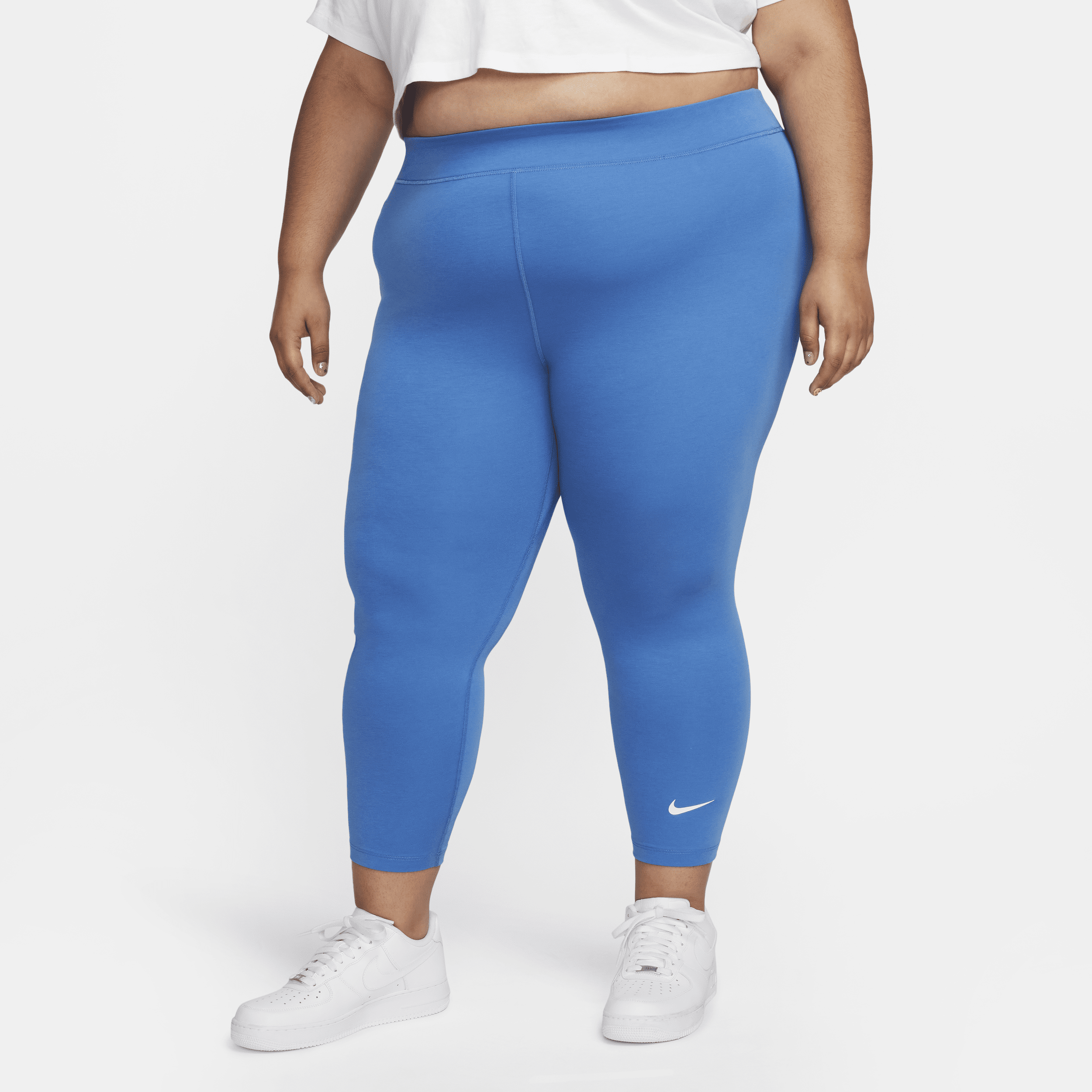Nike Women's  Sportswear Classic High-waisted 7/8 Leggings (plus Size) In Blue