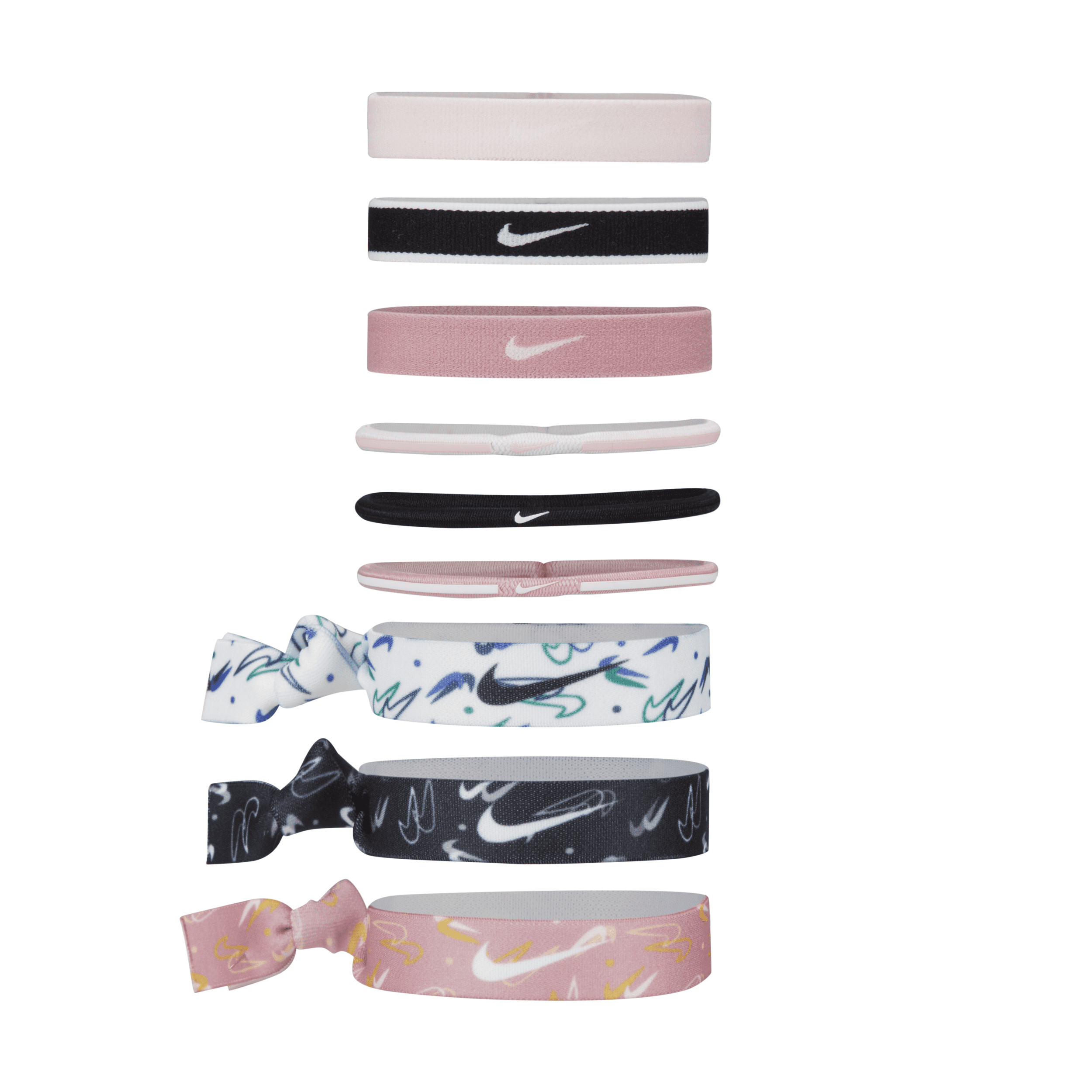 Nike Kids' Hairbands (9-pack) In Multicolor