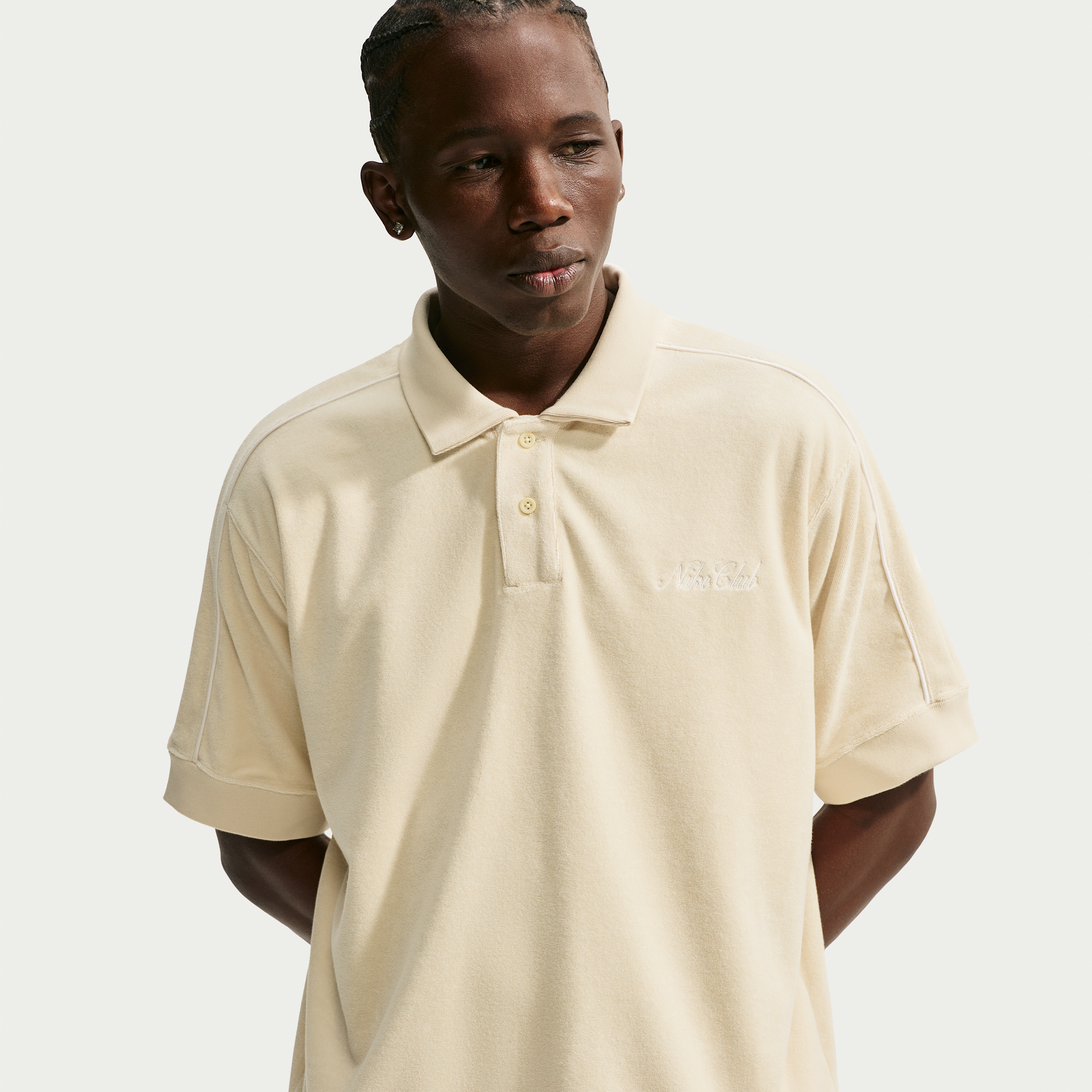 Men's Nike Sportswear Club French Terry Polo in Brown | IQ6273-229