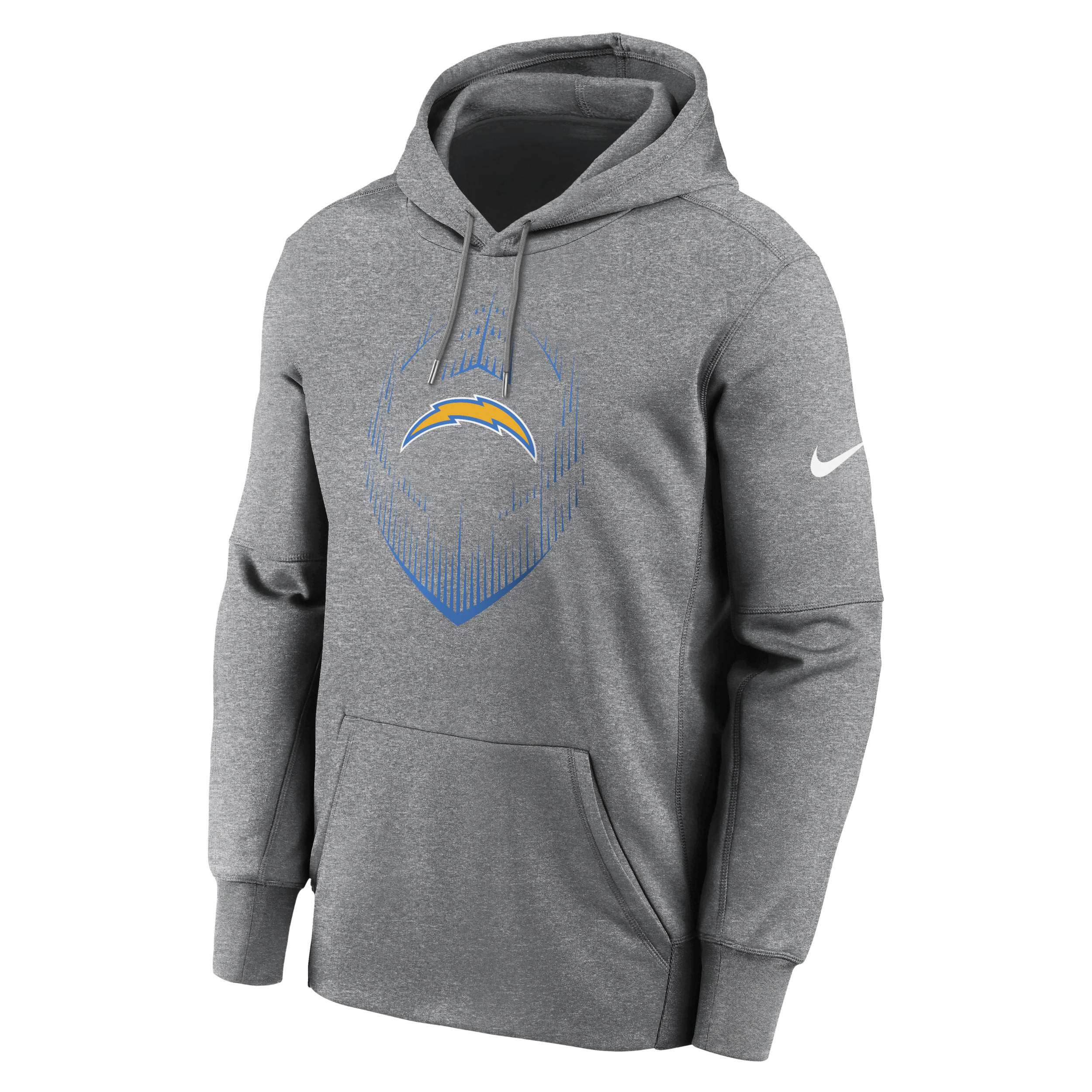 Nike Men's Los Angeles Chargers Icon Menâs  Therma Nfl Pullover Hoodie In Grey
