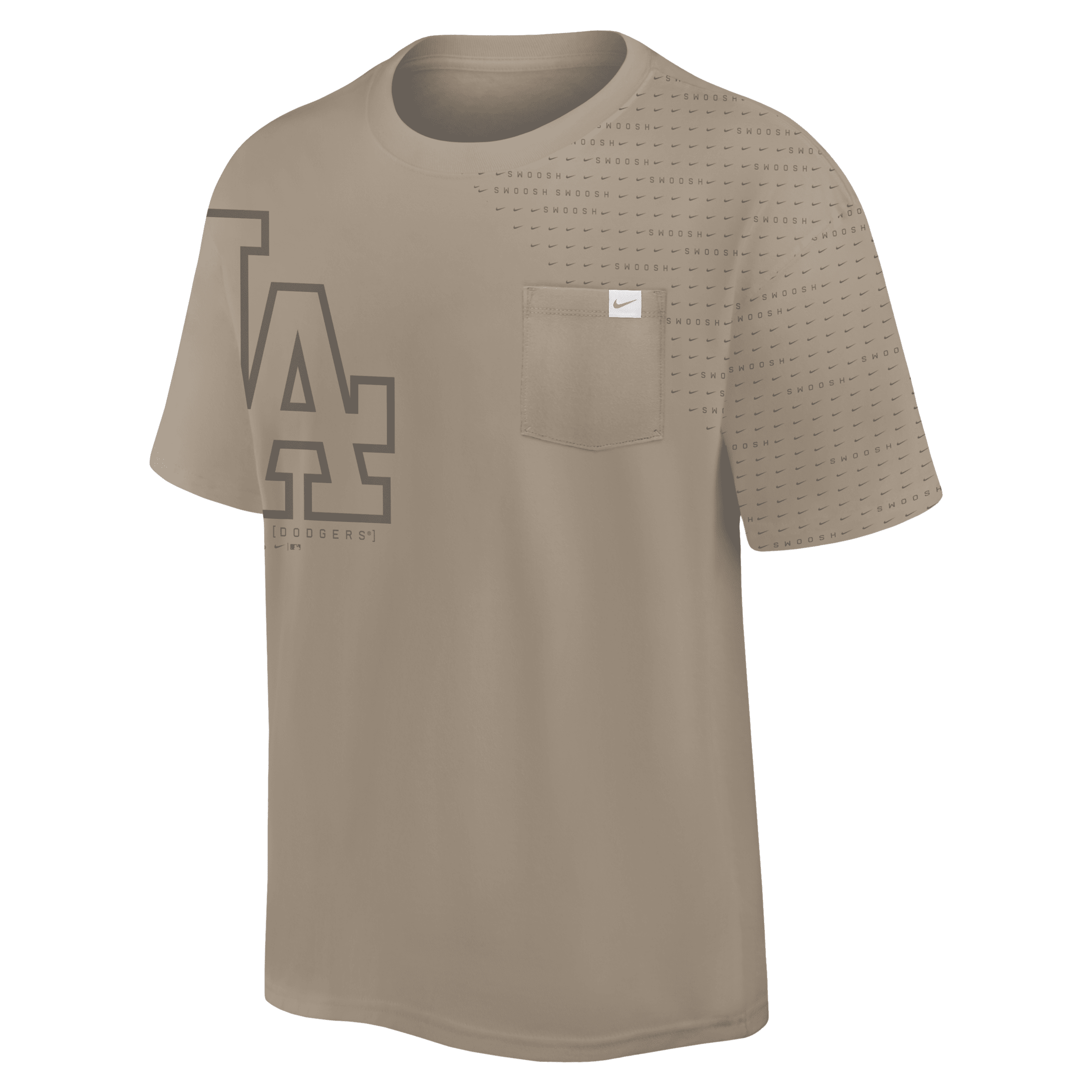Shop Nike Los Angeles Dodgers Statement Max90  Men's Mlb T-shirt In Brown