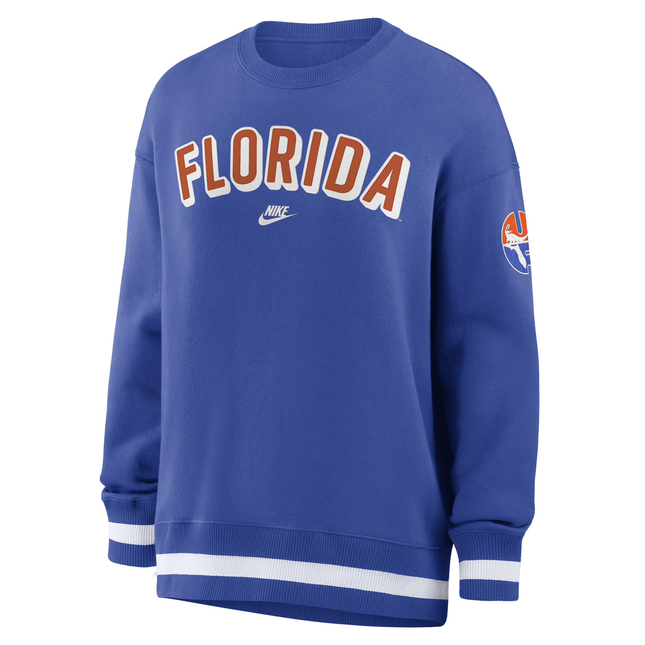 Florida Legacy Phoenix Nike Women's College Oversized Pullover Crew in Blue | 040H054NUFV-CGZ