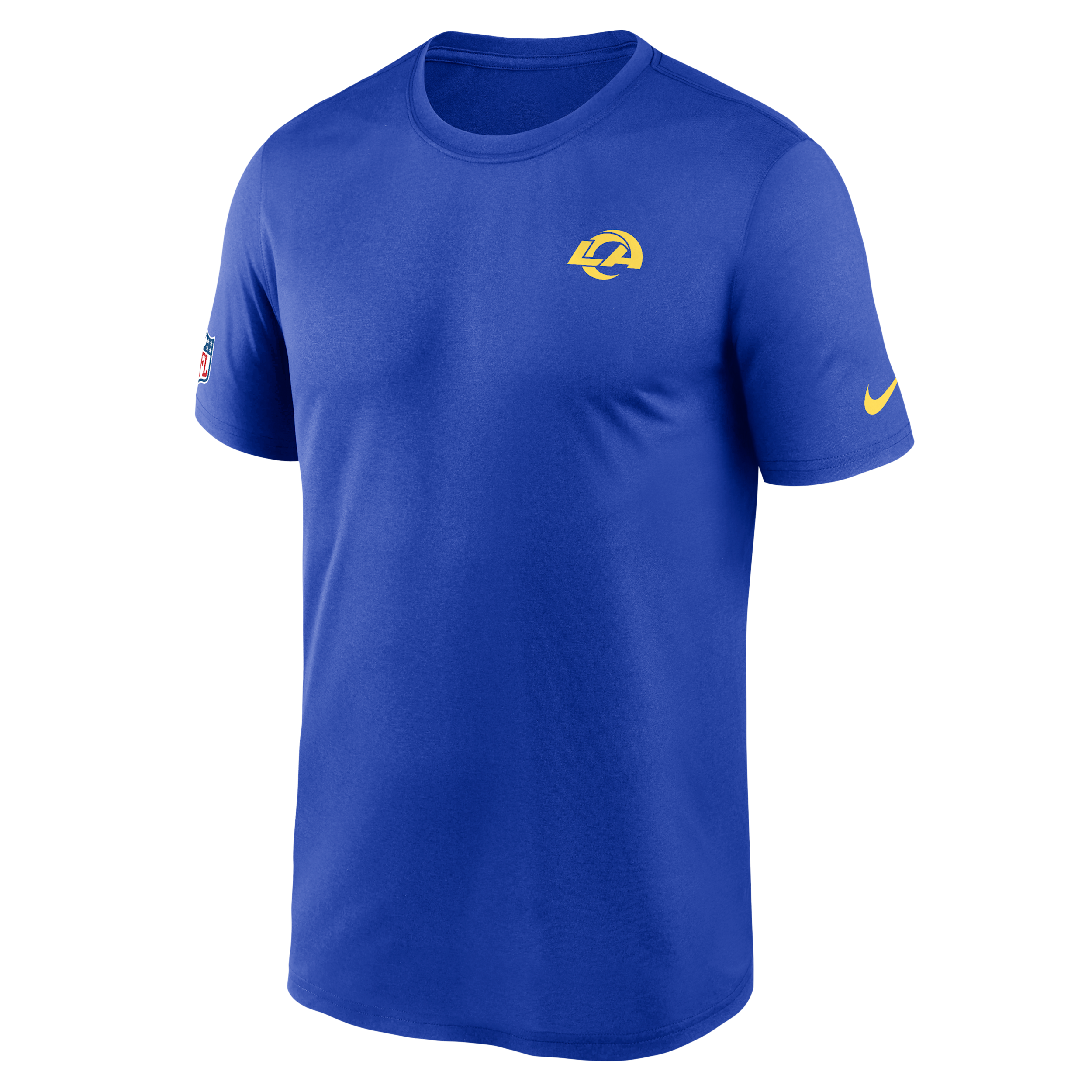 Los Angeles Rams Legend Small Logo Nike Men's Dri-FIT NFL T-Shirt in Blue | 02TI4NP9X-FEJ