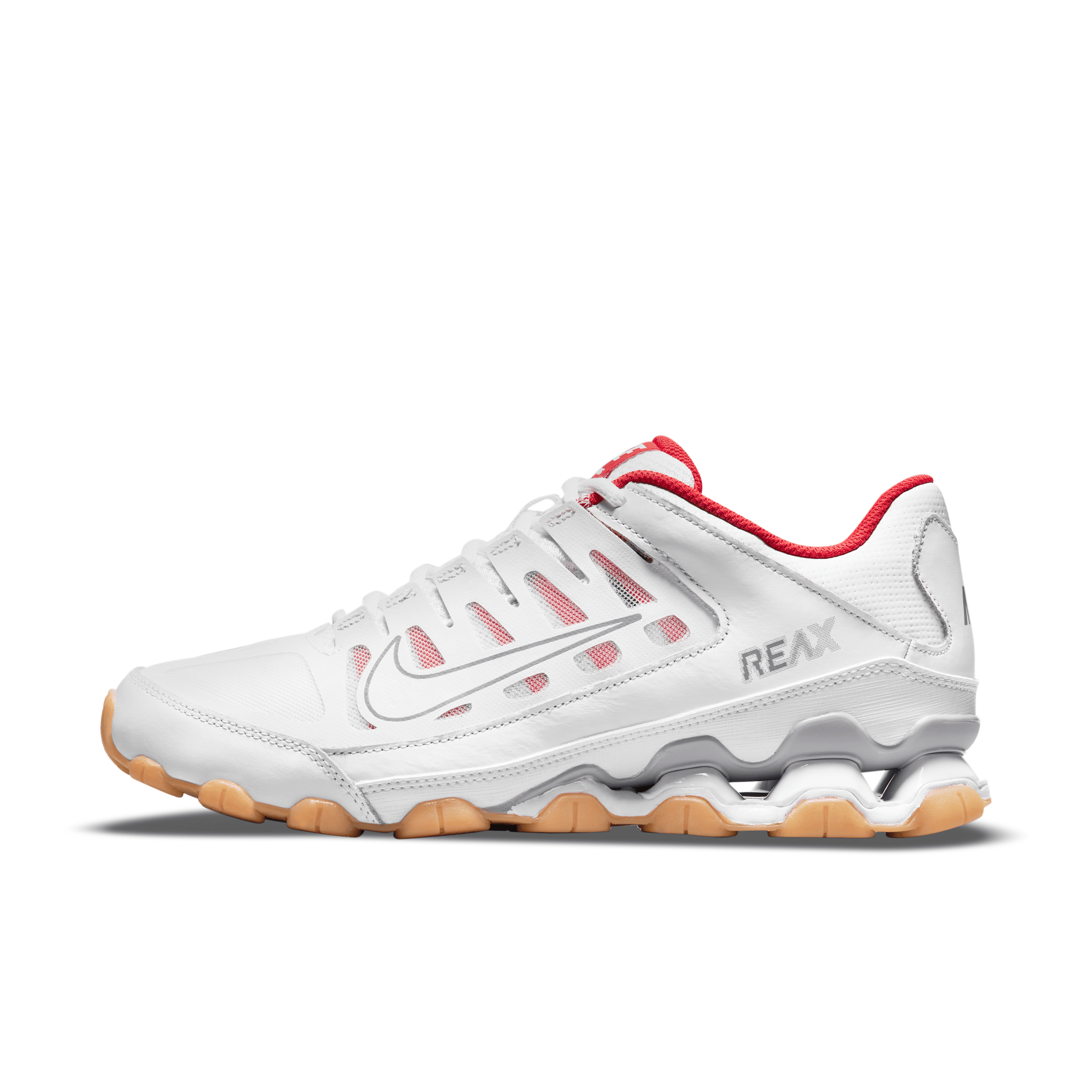 Nike Mens REAX 8 TR Mesh - Running Shoes - White / White / Wolf Grey Size 9.0