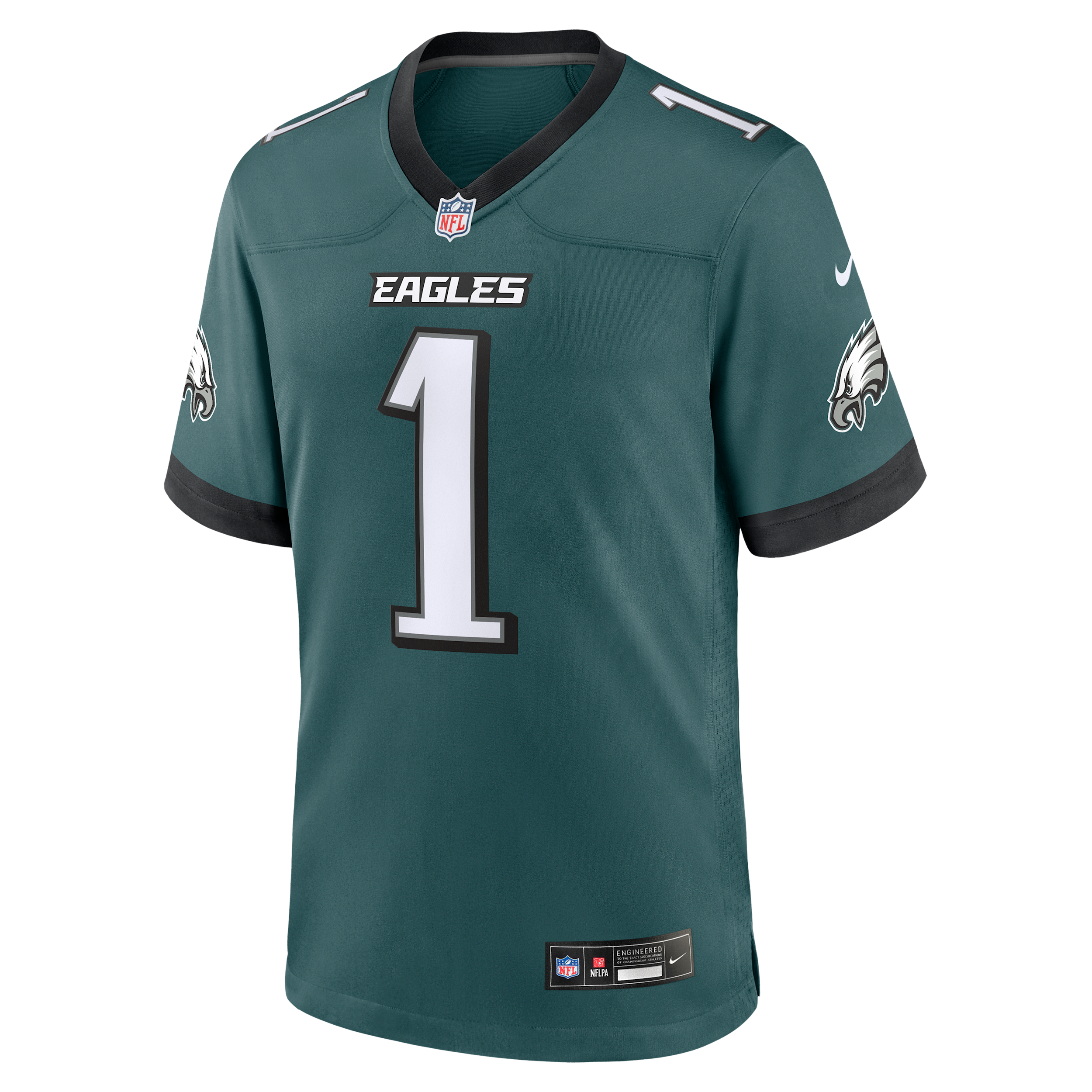 Nike Men's Jalen Hurts Midnight Green Philadelphia Eagles Team Game Jersey - Midnight Green