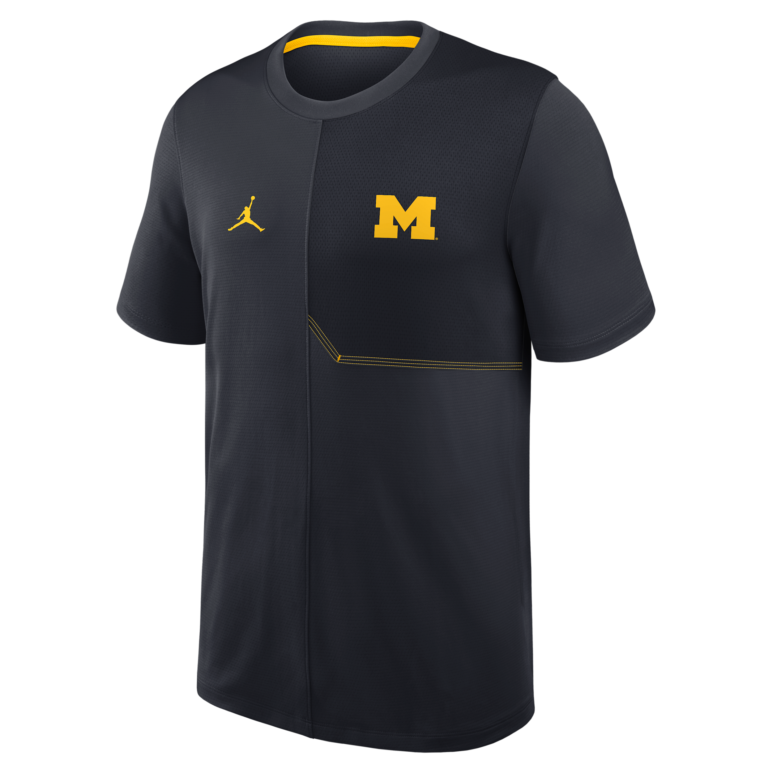 Men's Michigan Sideline Coach Jordan Brand Dri-FIT College Top in Blue | 0JB20BPGMWN-GQK