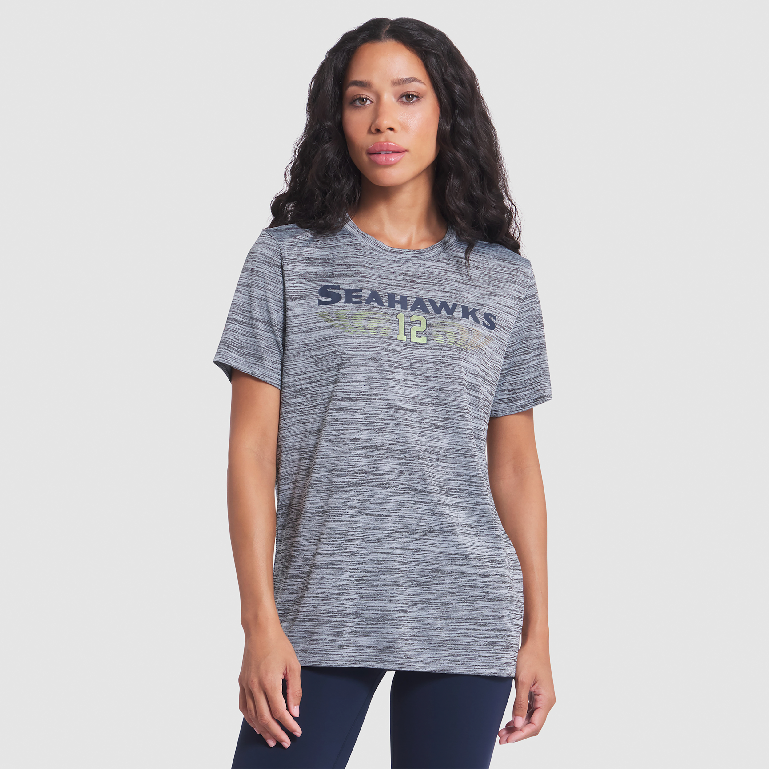 Seattle Seahawks Rivalries Collection Sideline Velocity Nike Women's Dri-FIT NFL T-Shirt in Grey | 03EY01V78-0M2