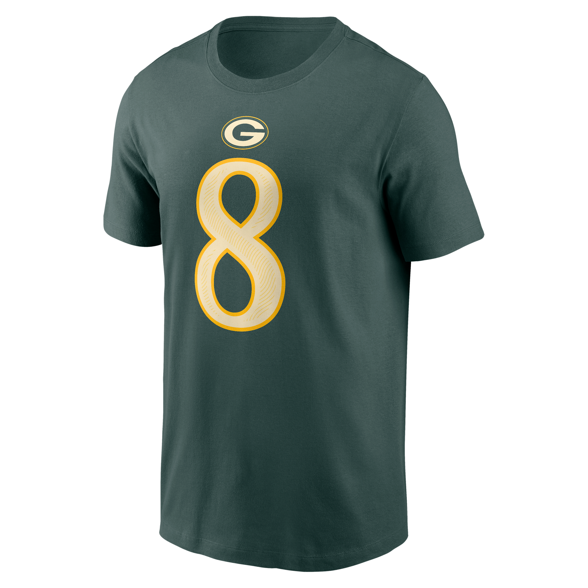 Men's Nike Josh Jacobs Green Green Bay Packers 2026 Rivalries Collection Player Name & Number T-Shirt