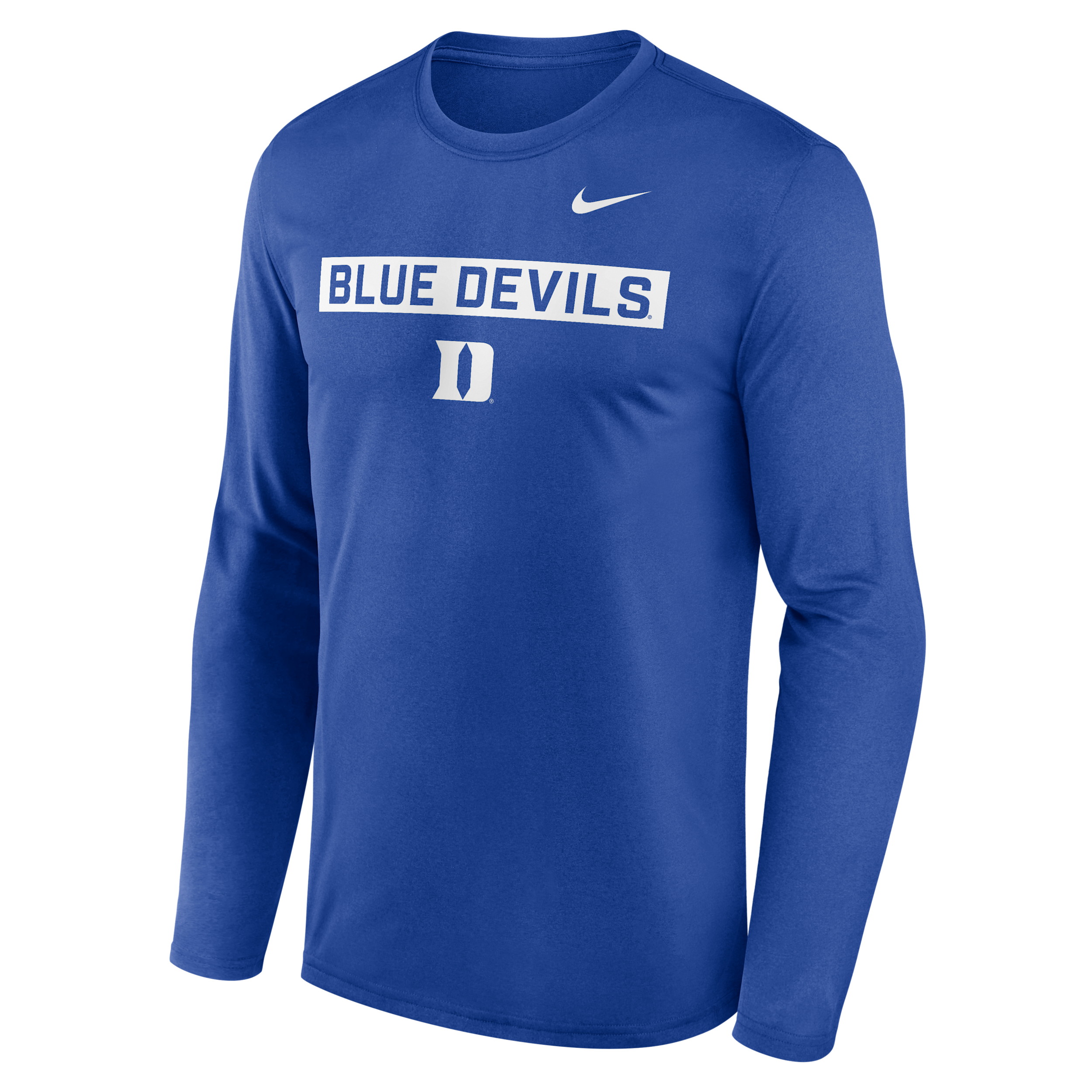 Nike Duke Primetime Legend 2-hit  Men's Dri-fit College Long-sleeve T-shirt In Blue