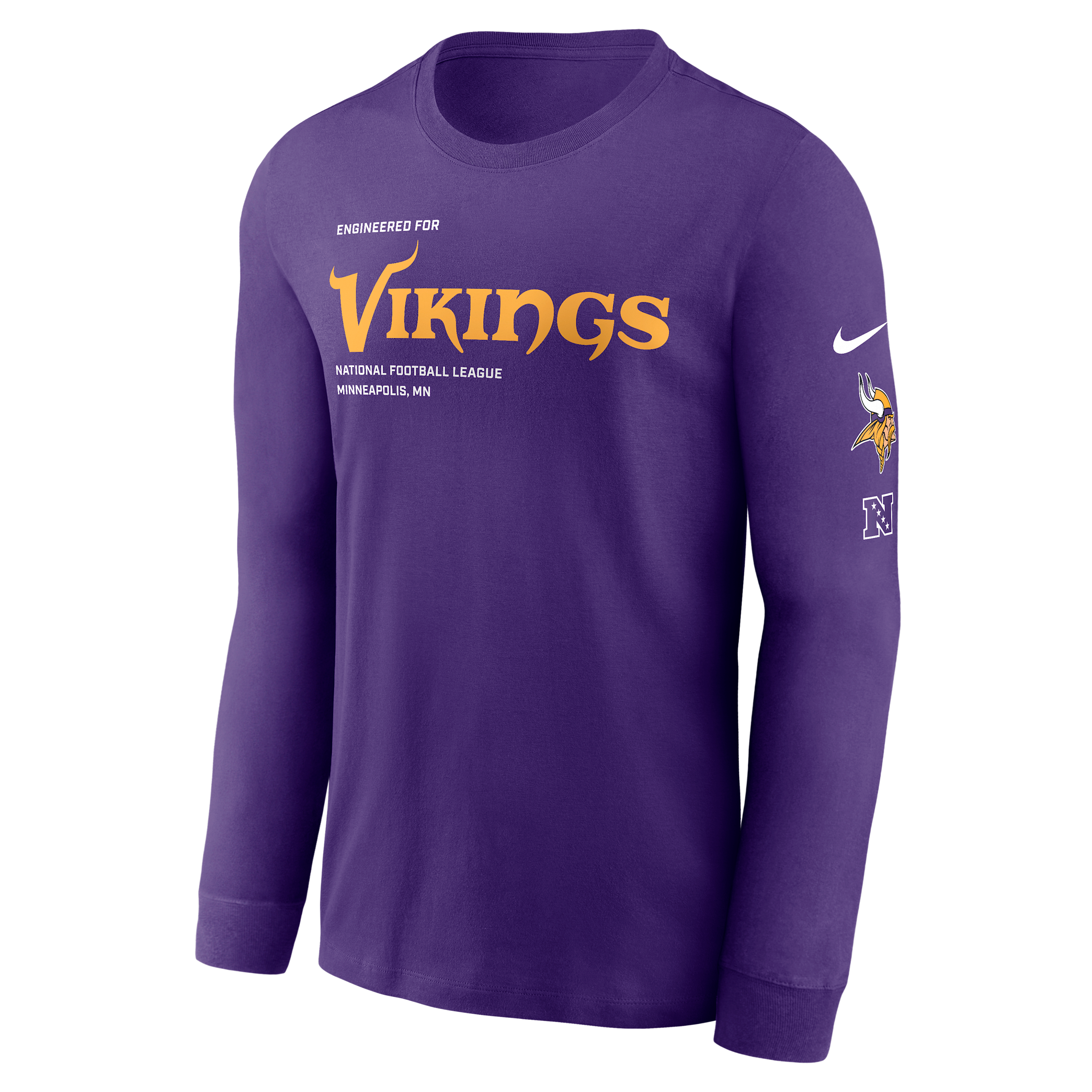 Minnesota Vikings Play To Win Essential Nike Men's NFL Long-Sleeve T-Shirt in Purple | NKAC51L9M-B6C