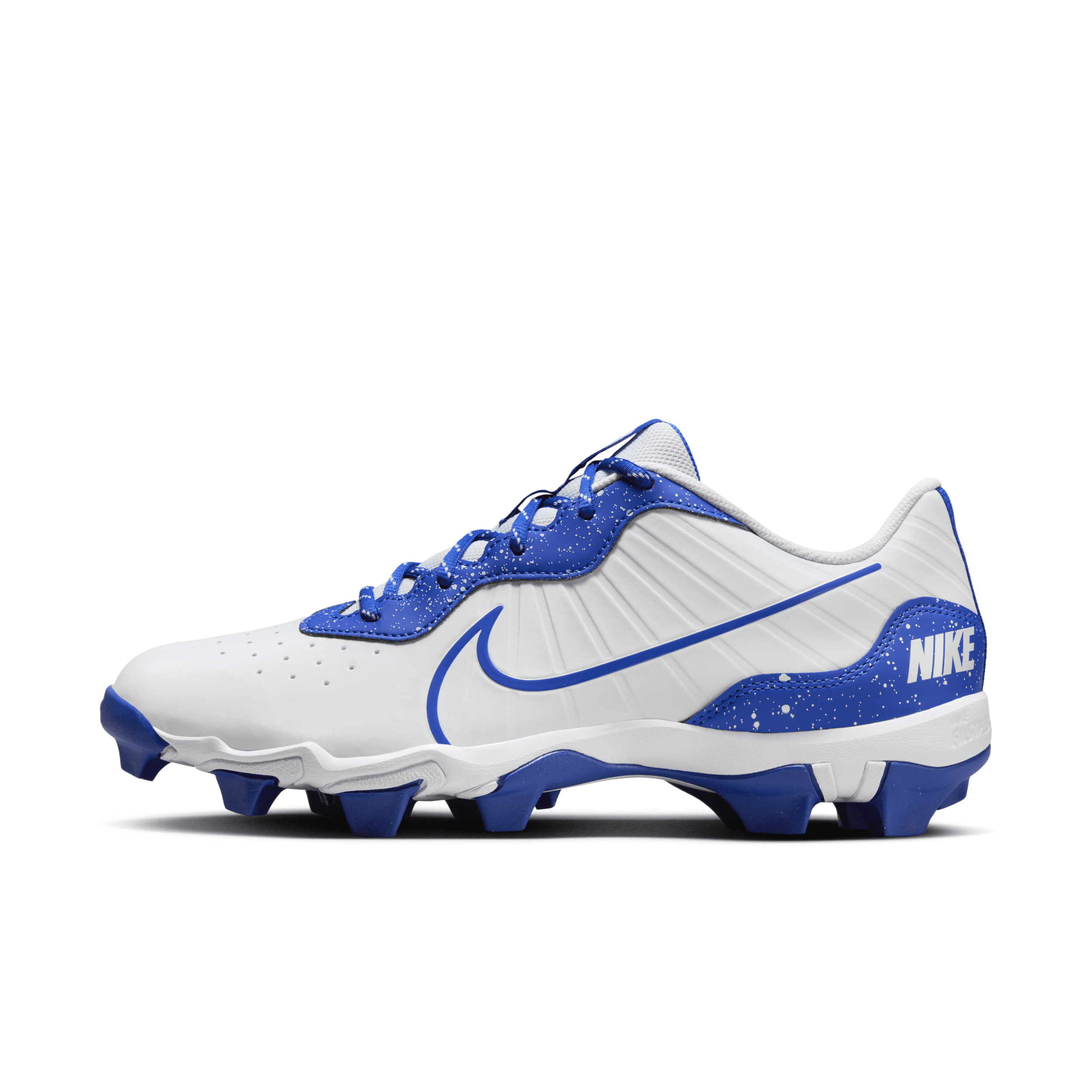 Nike Men's Alpha Huarache 4 Keystone Baseball Cleats In White