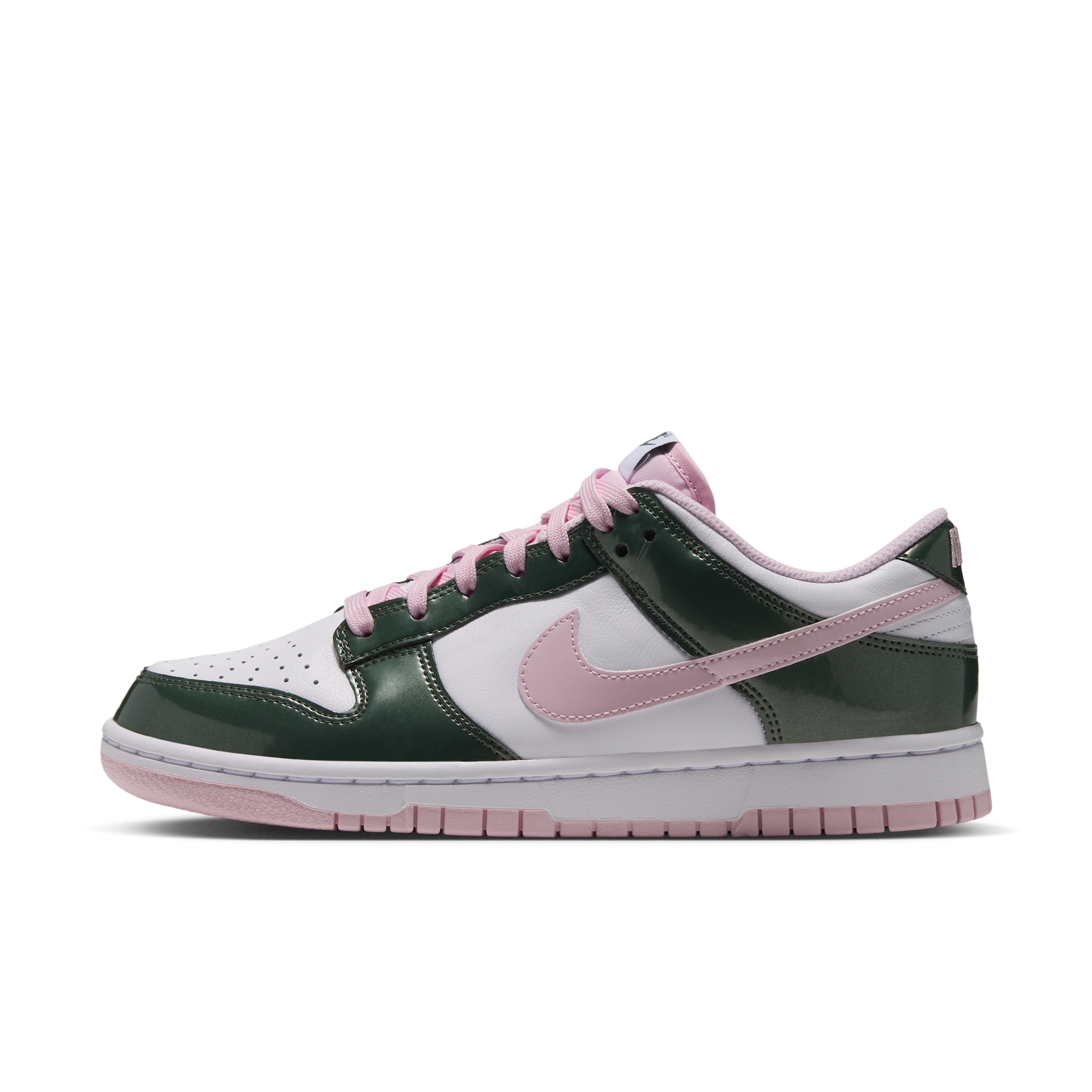 Nike Women's Dunk Low SE Gloss Shoes in White | JA1001-100