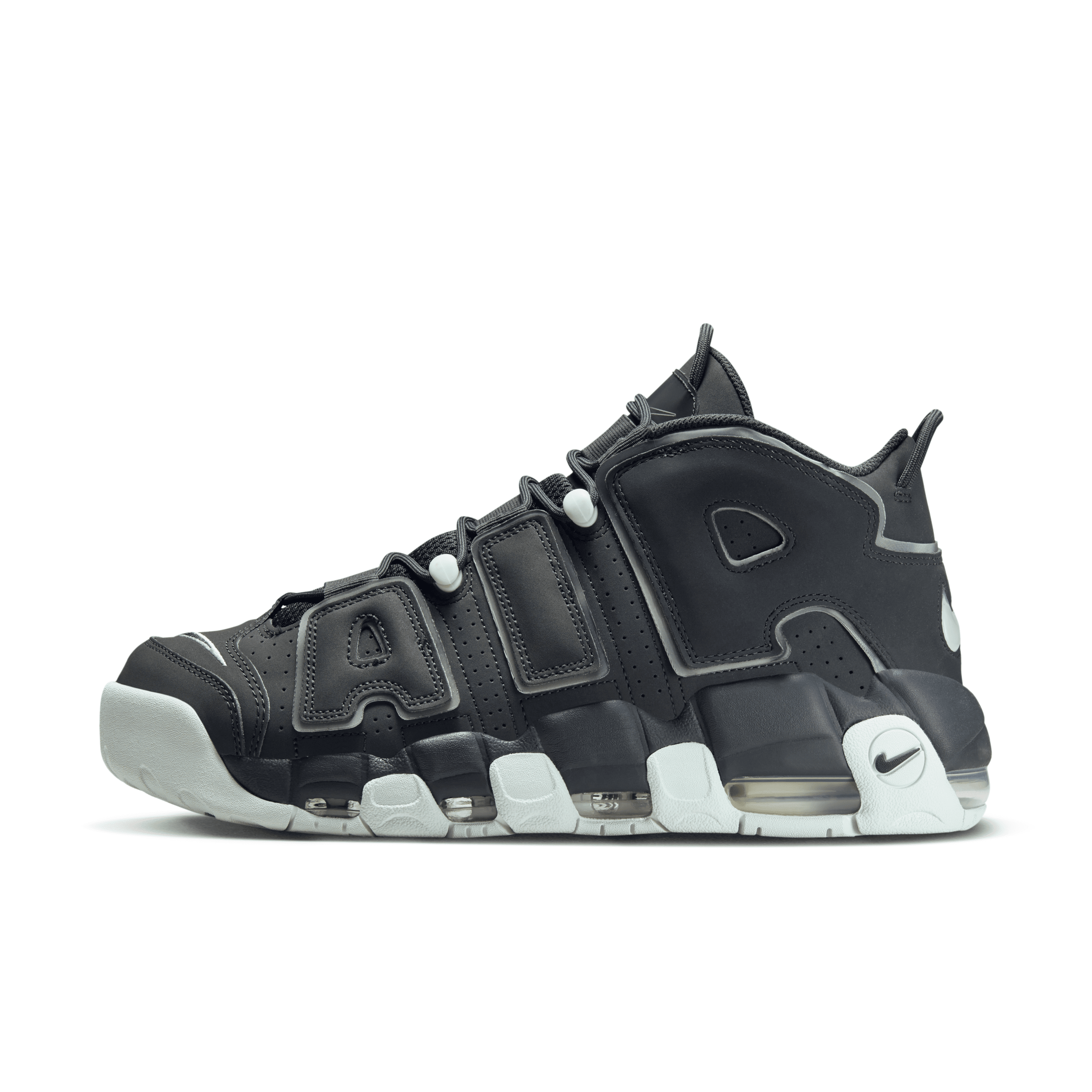 Shop Nike Men's Air More Uptempo '96 Shoes In Grey