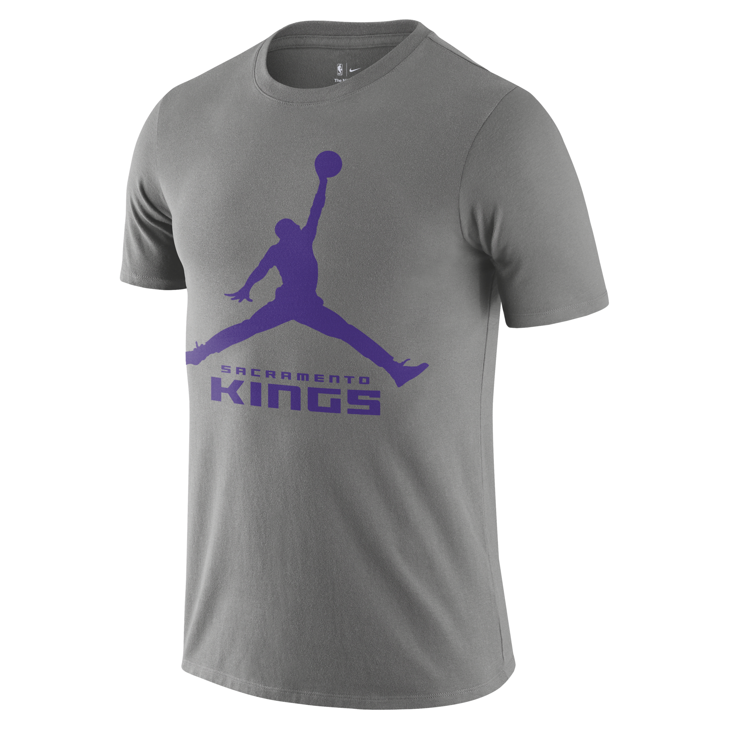 Shop Jordan Men's Sacramento Kings Essential  Nba T-shirt In Grey