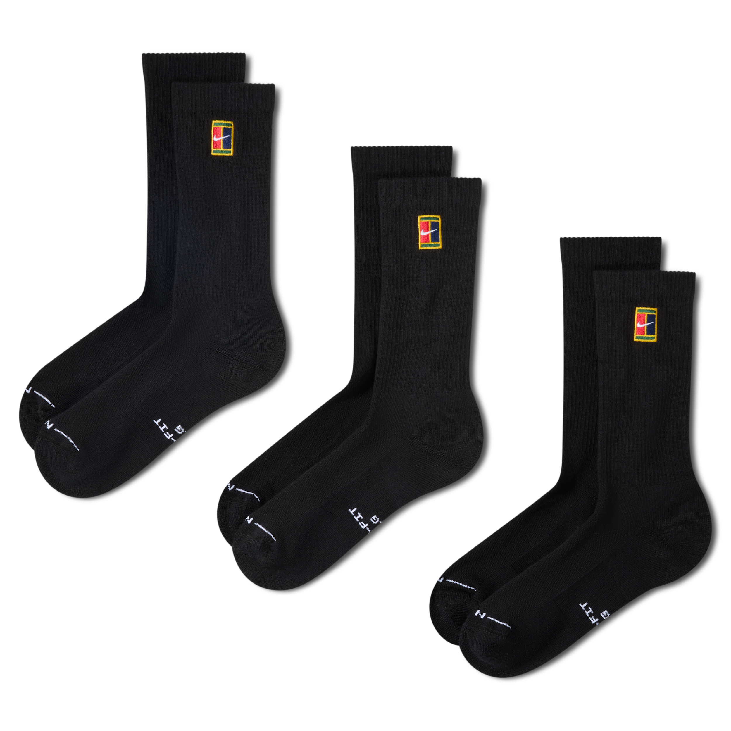 Nike Unisex Everyday Elevated Crew Socks (3 Pairs) in Multicolor | IH8633-902