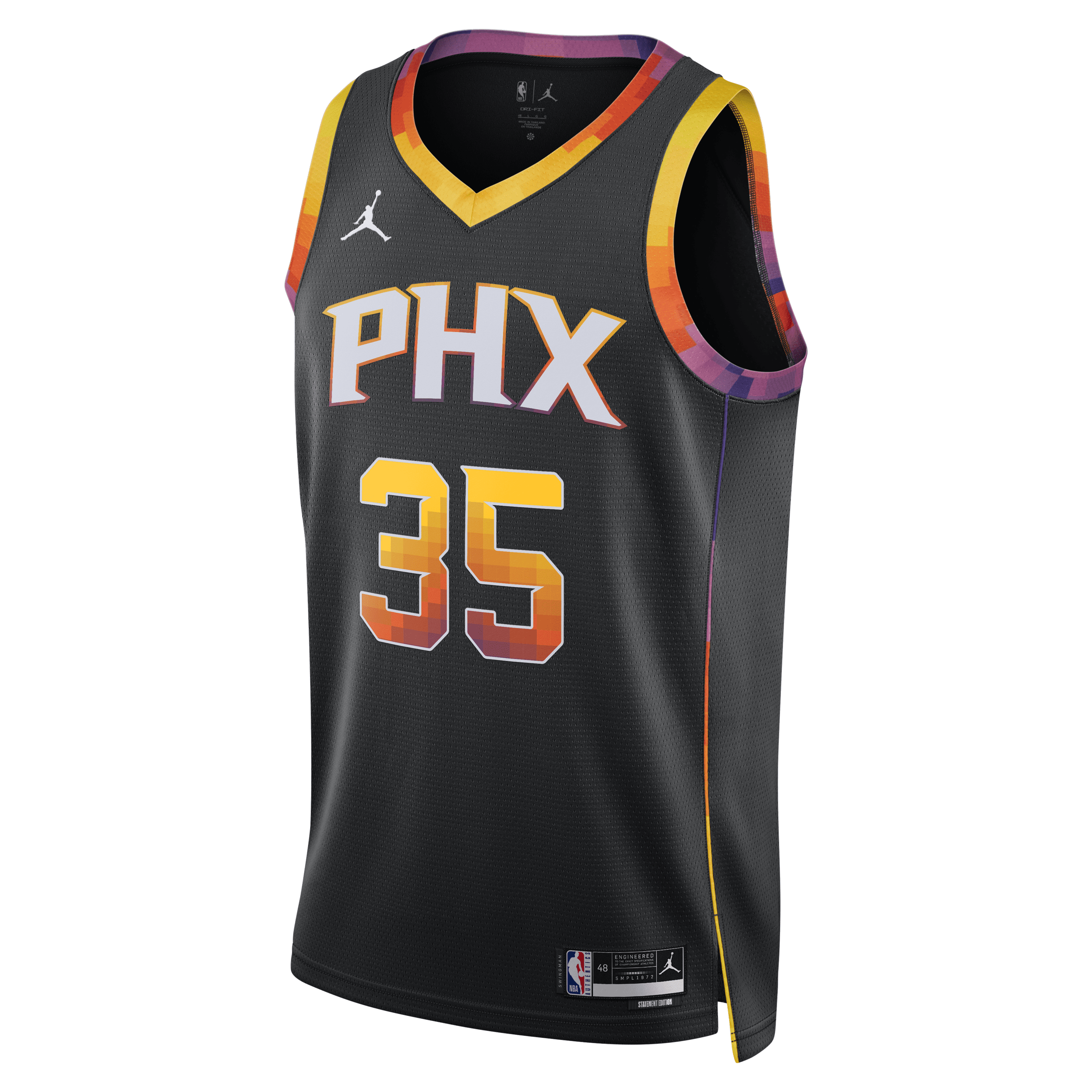 Jordan Men's Phoenix Suns Statement Edition  Dri-fit Nba Swingman Jersey In Black