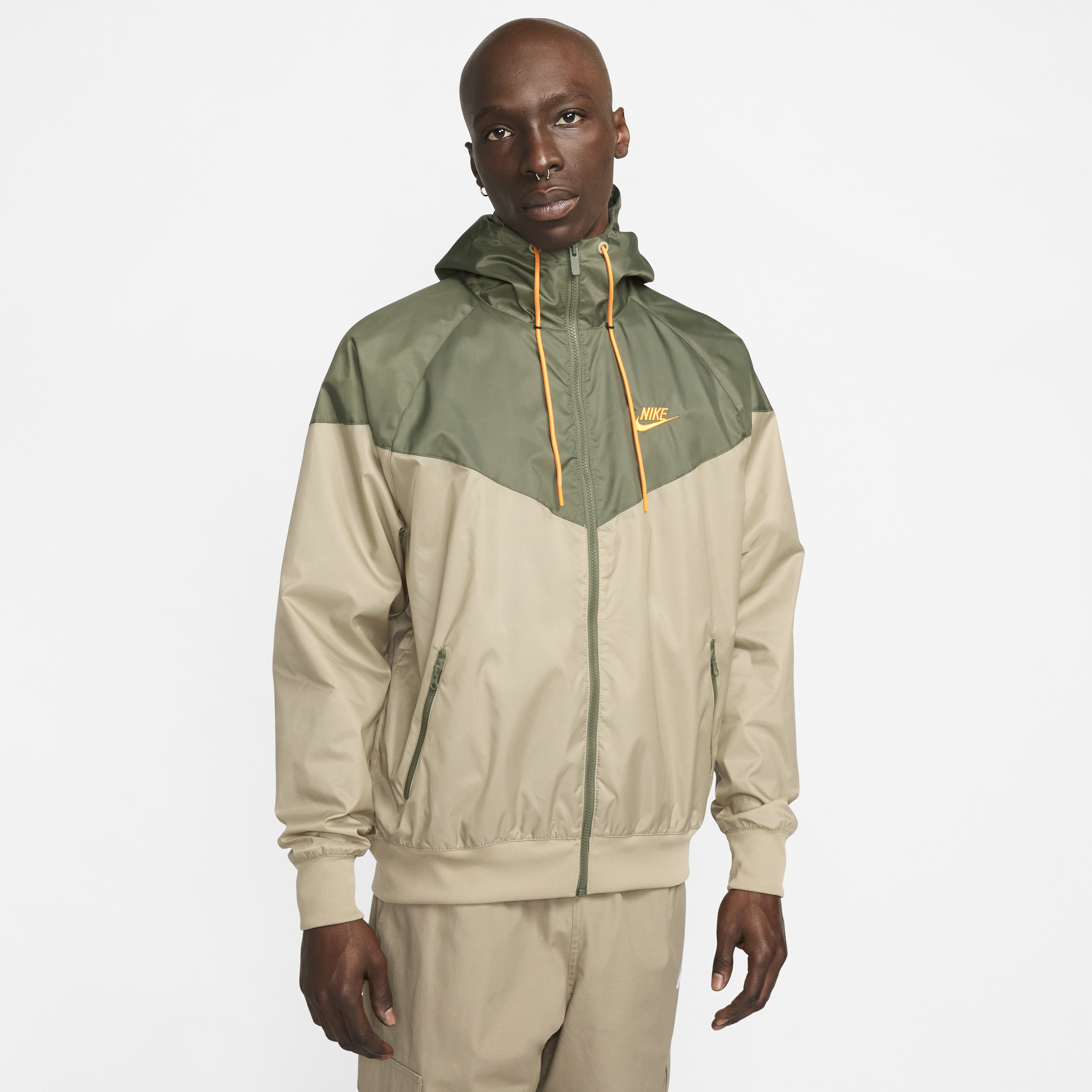 Nike Men's  Sportswear Windrunner Hooded Jacket In Brown