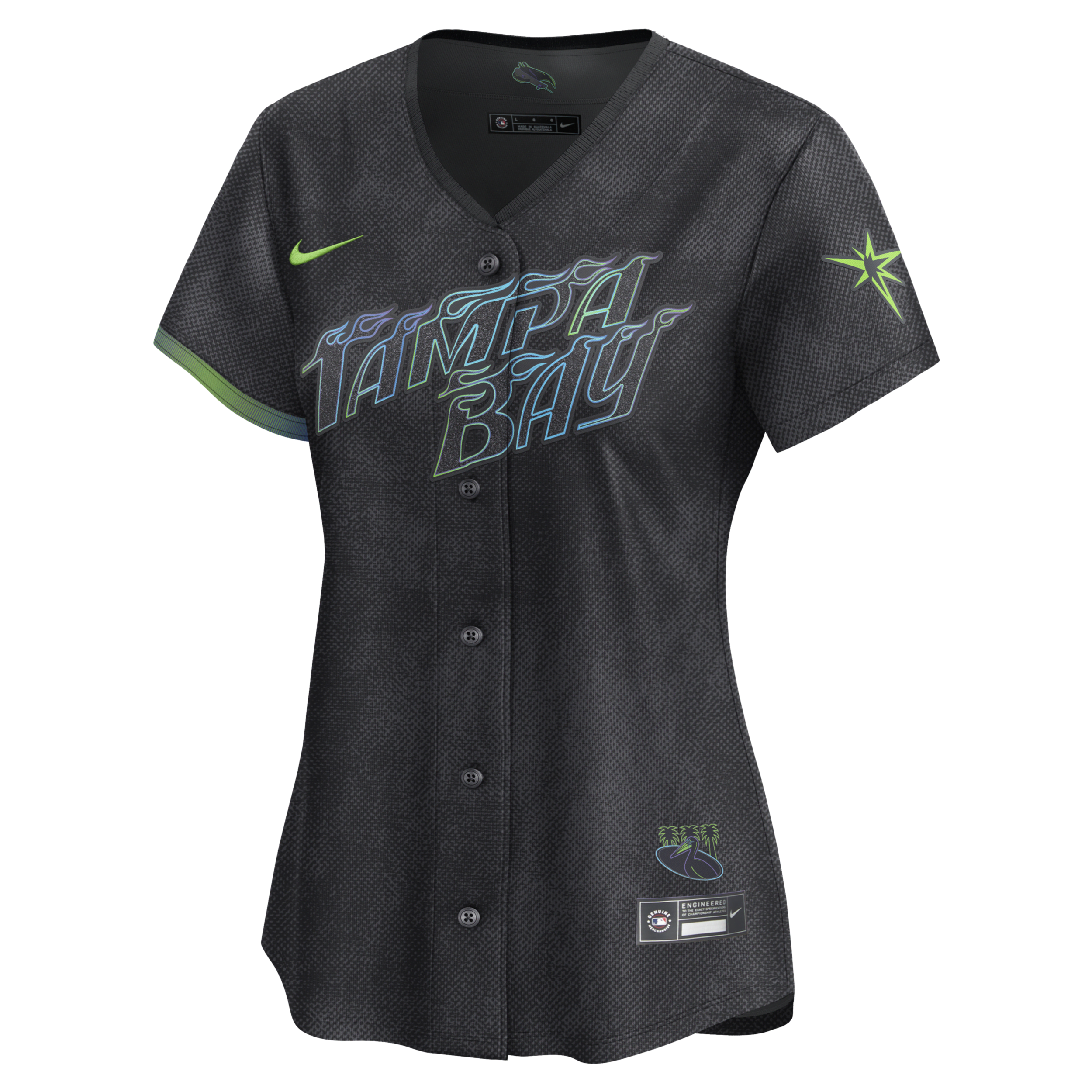 Nike Tampa Bay Rays City Connect  Women's Dri-fit Adv Mlb Limited Jersey In Gray