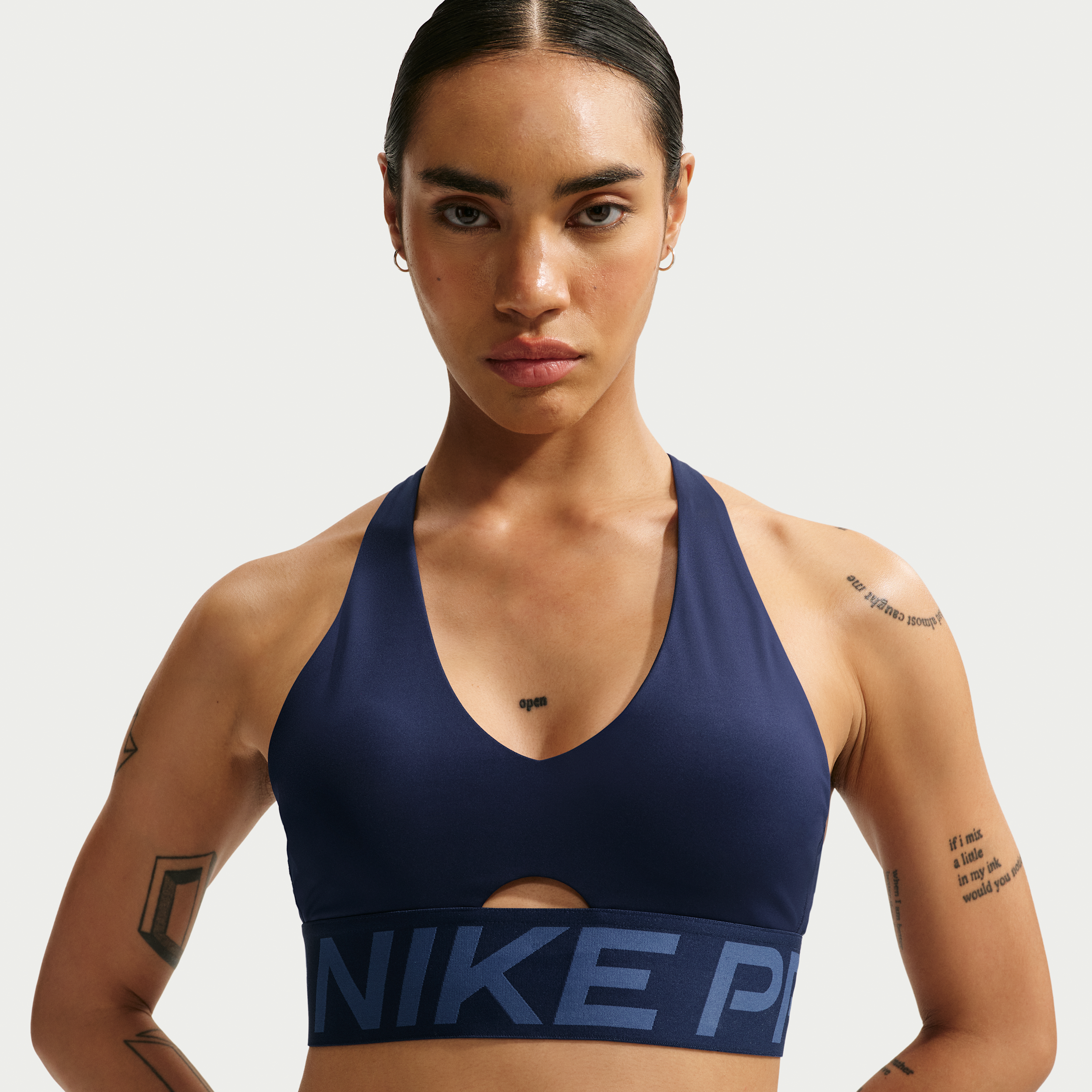 Women's Nike Pro Sculpt Medium-Support Padded Sports Bra in Blue | IB9896-410