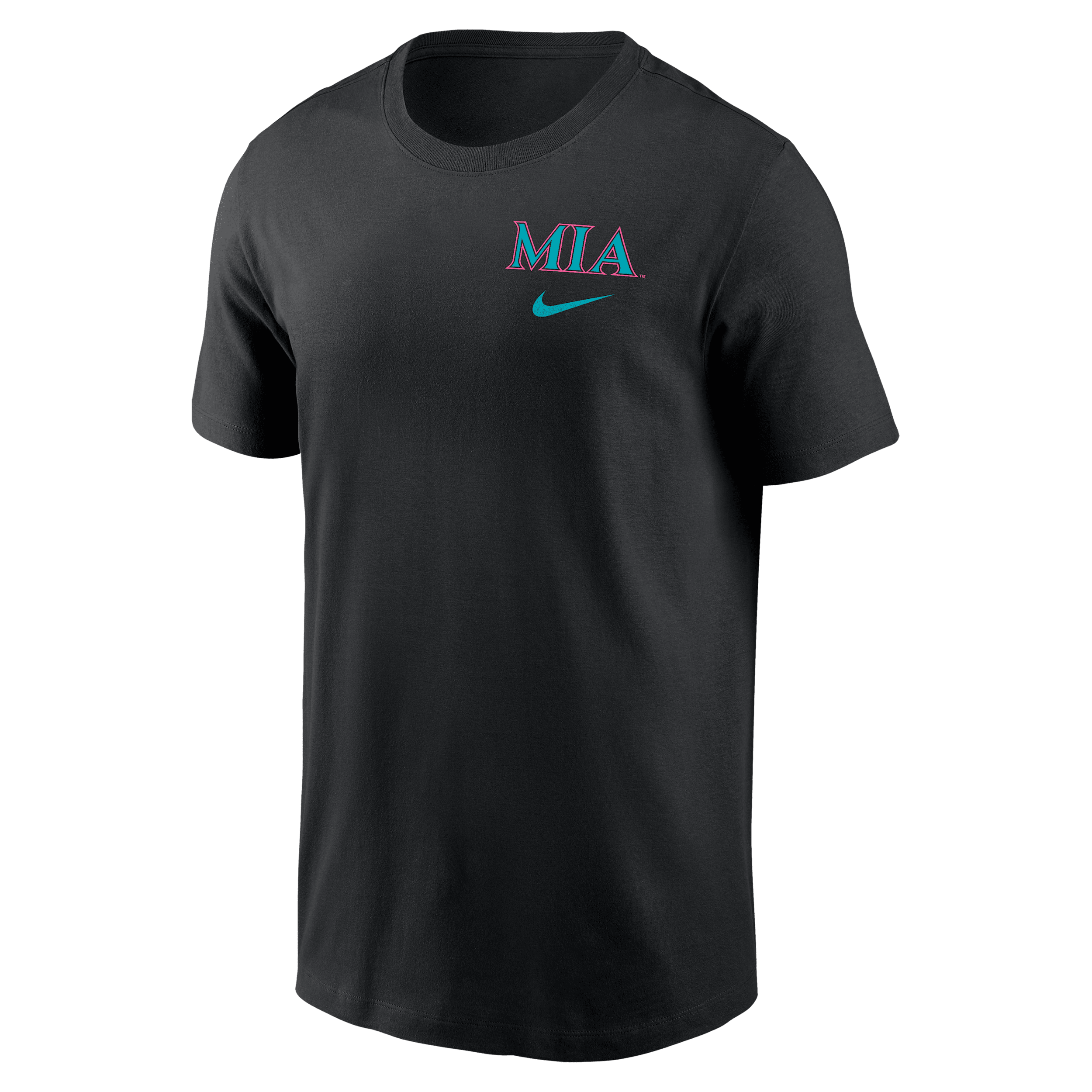 Nike Miami Marlins City Connect 2-hit Men's Mlb T-shirt In Black