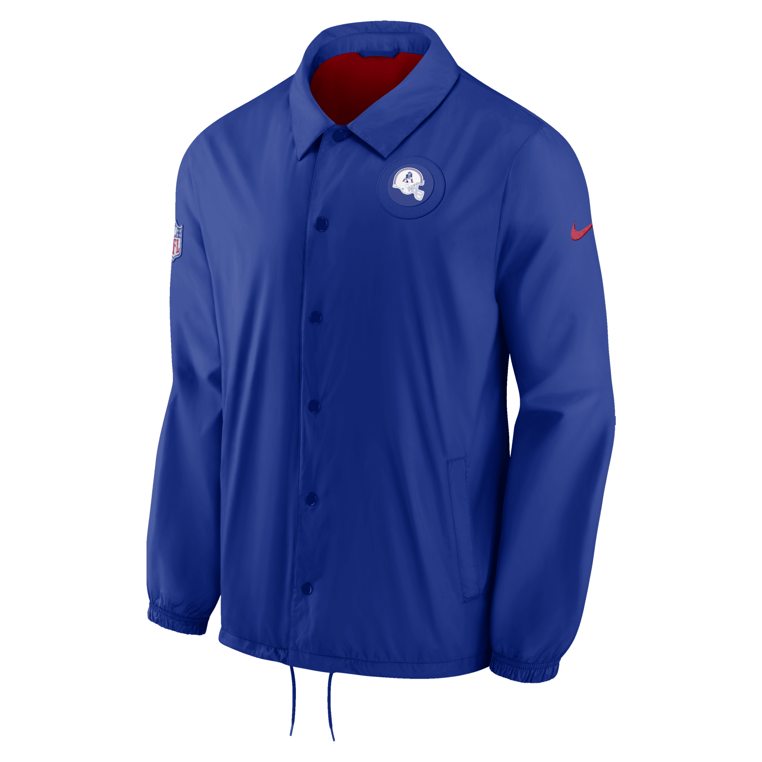 Shop Nike Men's Coaches (nfl New England Patriots) Jacket In Blue