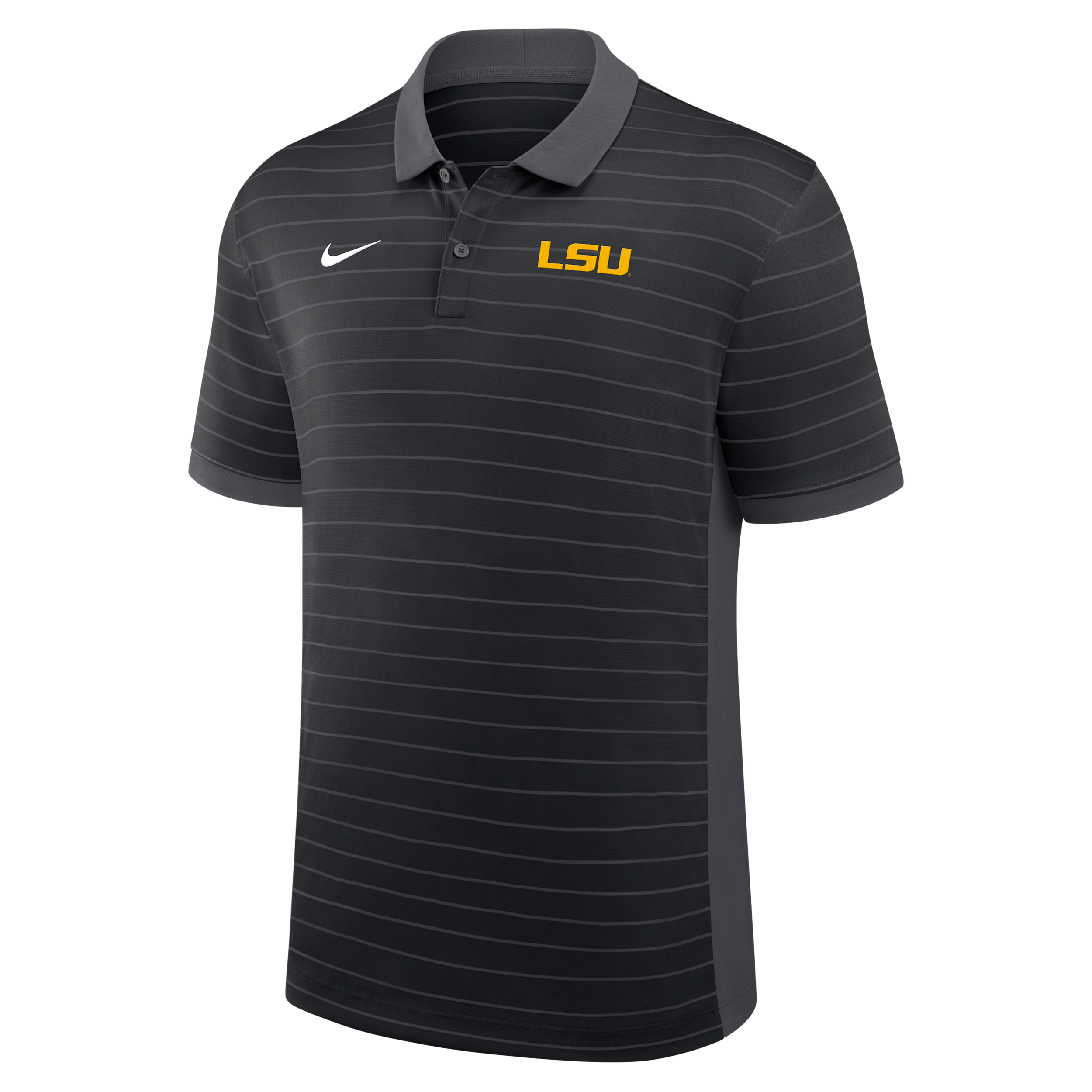 Nike Lsu Sideline Victory Stripe  Men's Dri-fit College Polo