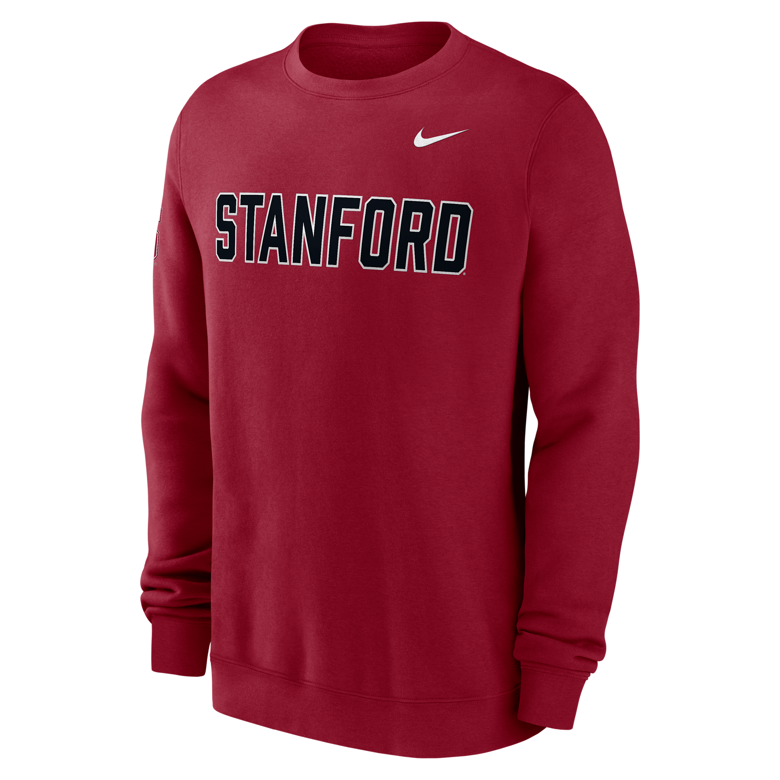 Nike Men's Stanford Cardinal 2026 Sideline Club Long-Sleeve Fleece Sweatshirt - Cardinal
