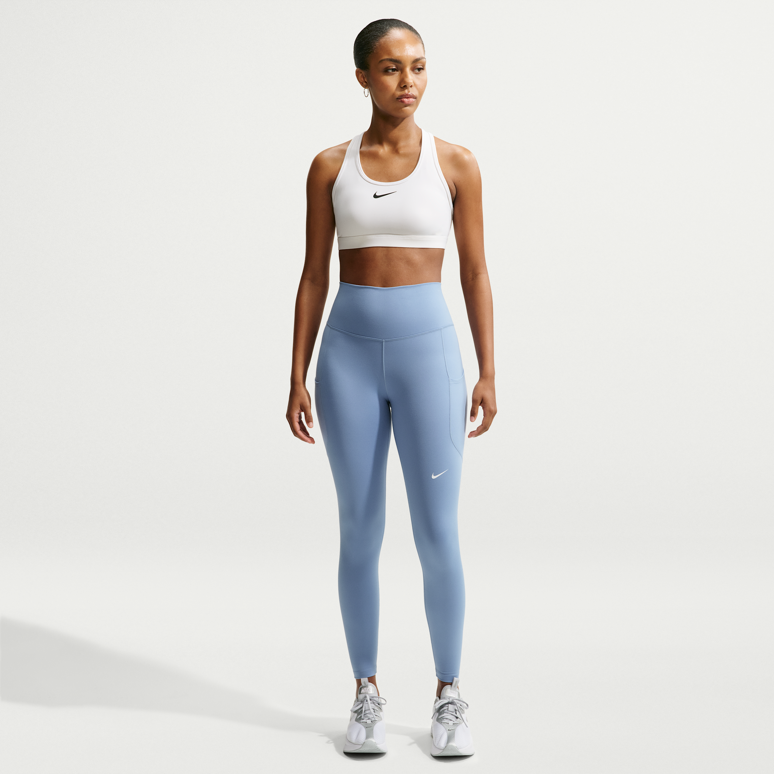 Nike Women's One High-Waisted 7/8 Leggings with Pockets in Blue | FN3241-486