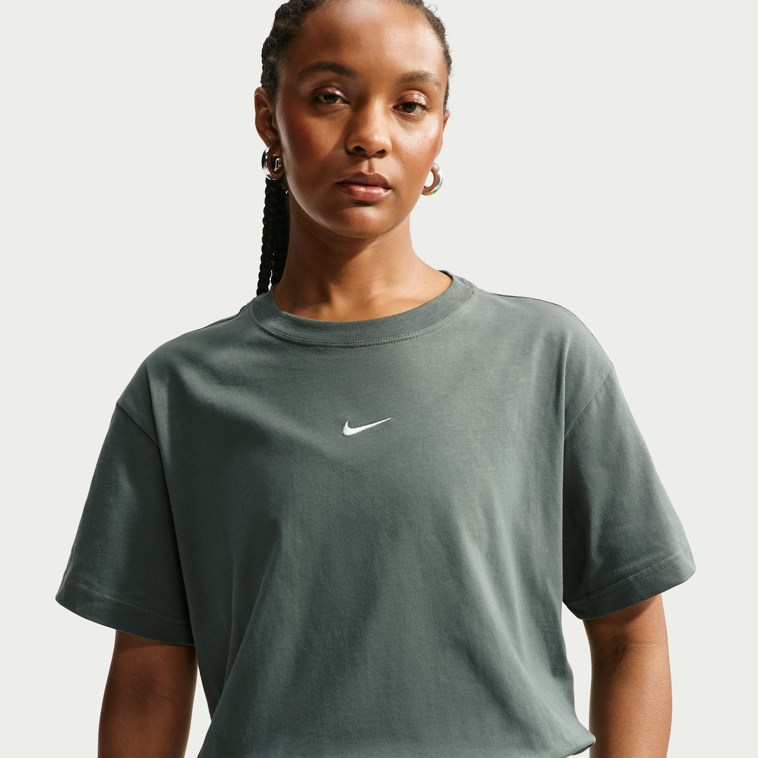 Women's Nike Sportswear Classic Oversized T-Shirt in Green | IH7601-303