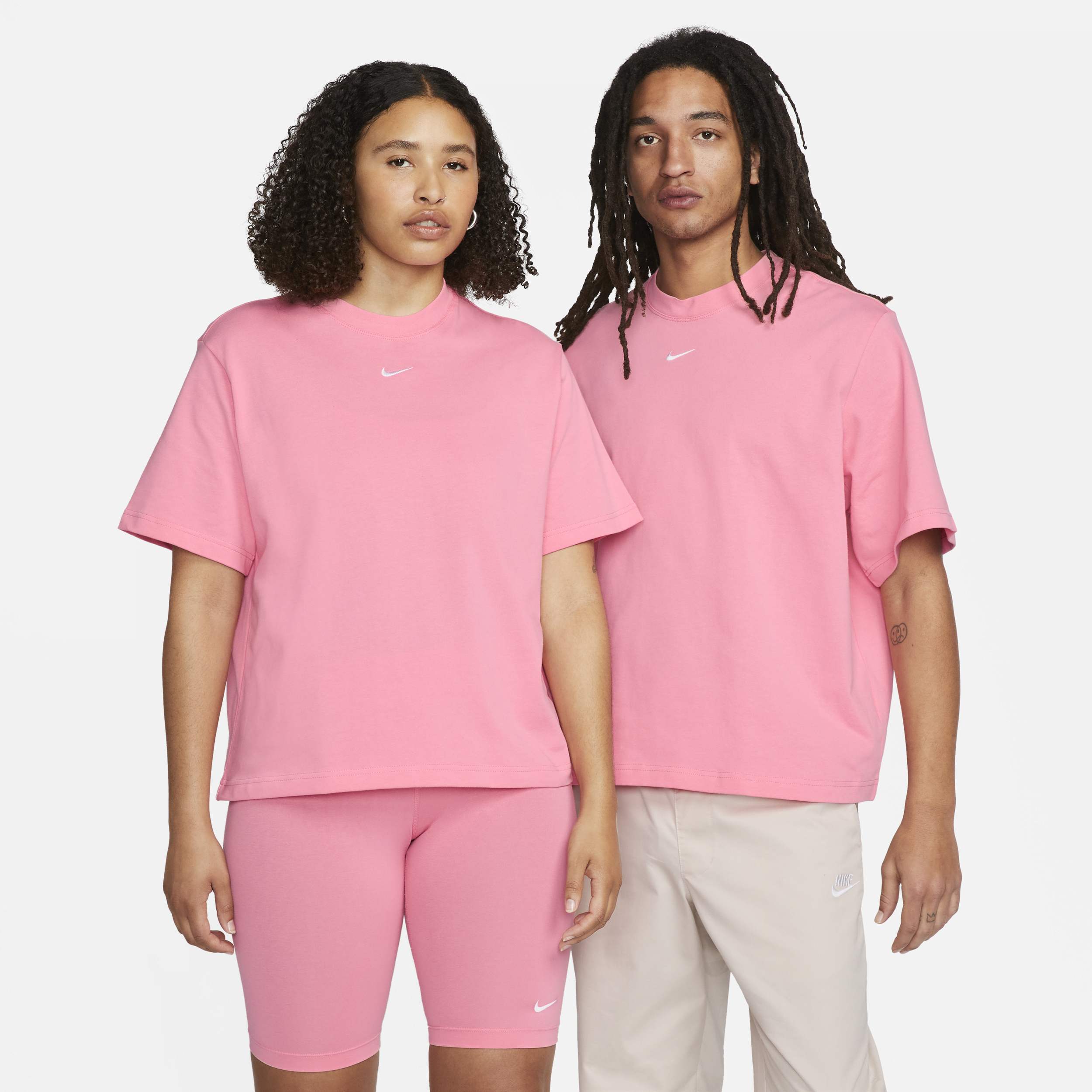 Nike Women's  Sportswear Essentials Boxy T-shirt In Coral Chalk