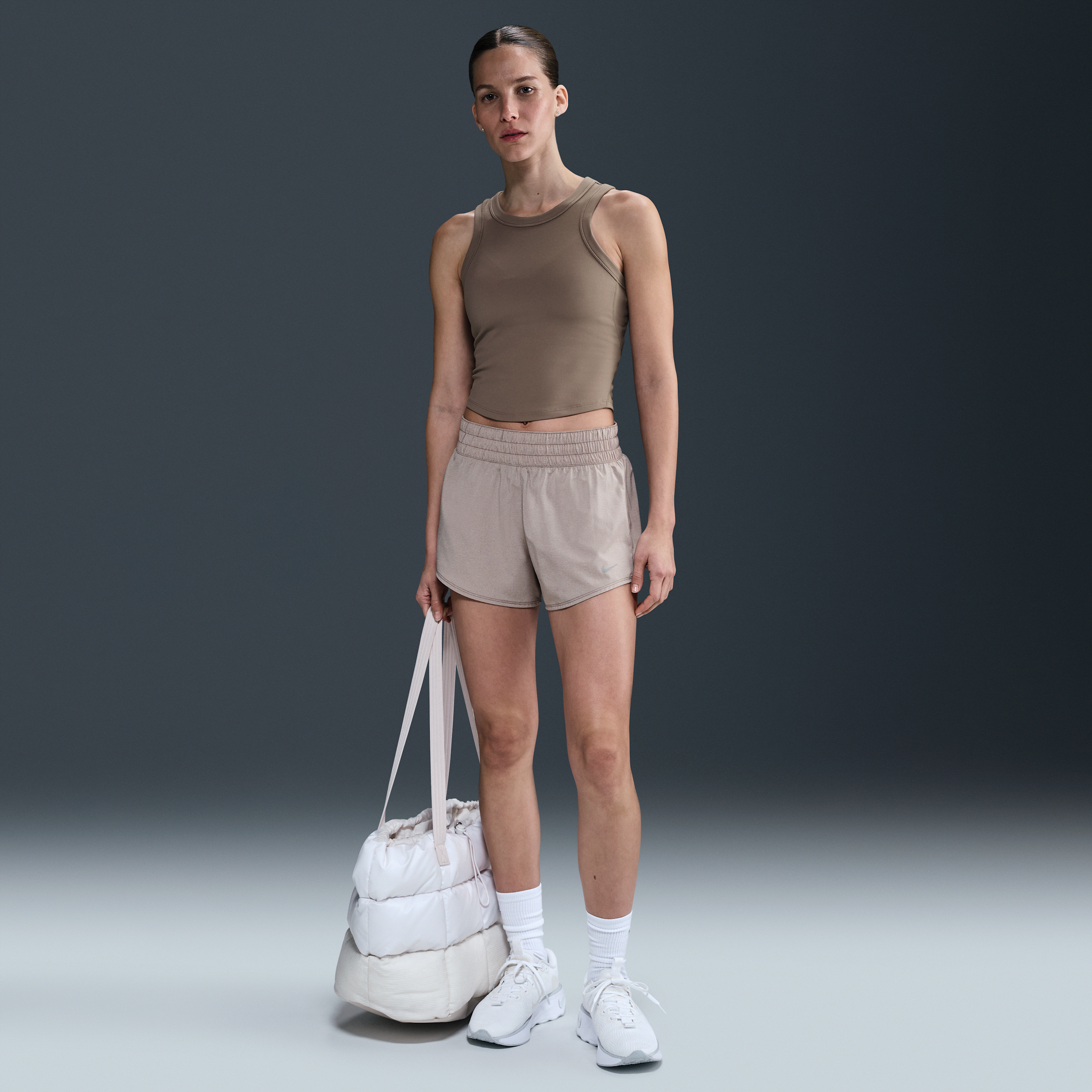 Nike Dri-fit One Shorts In Brown