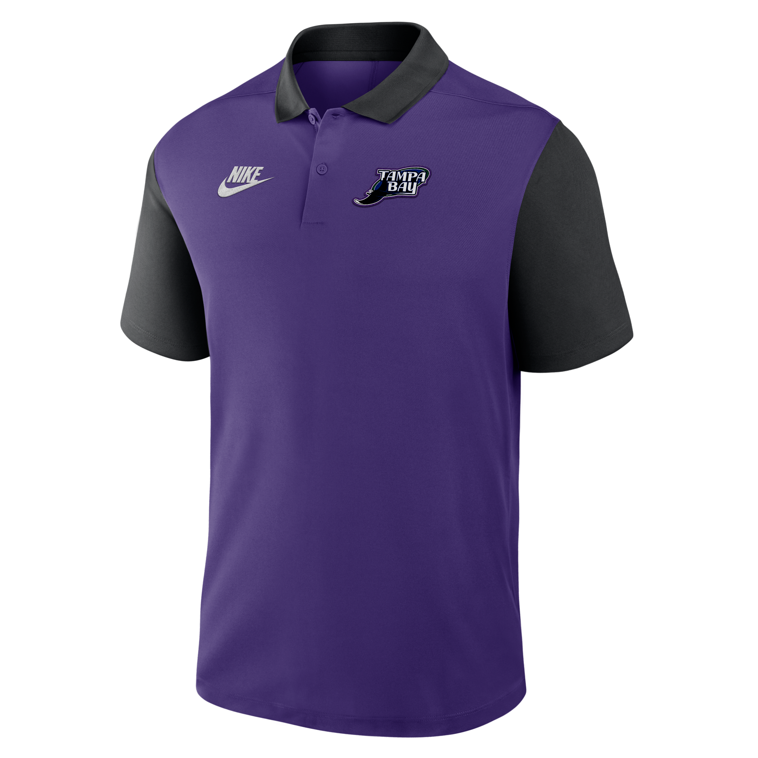 Nike Tampa Bay Rays Cooperstown Victory  Men's Dri-fit Mlb Polo In Purple