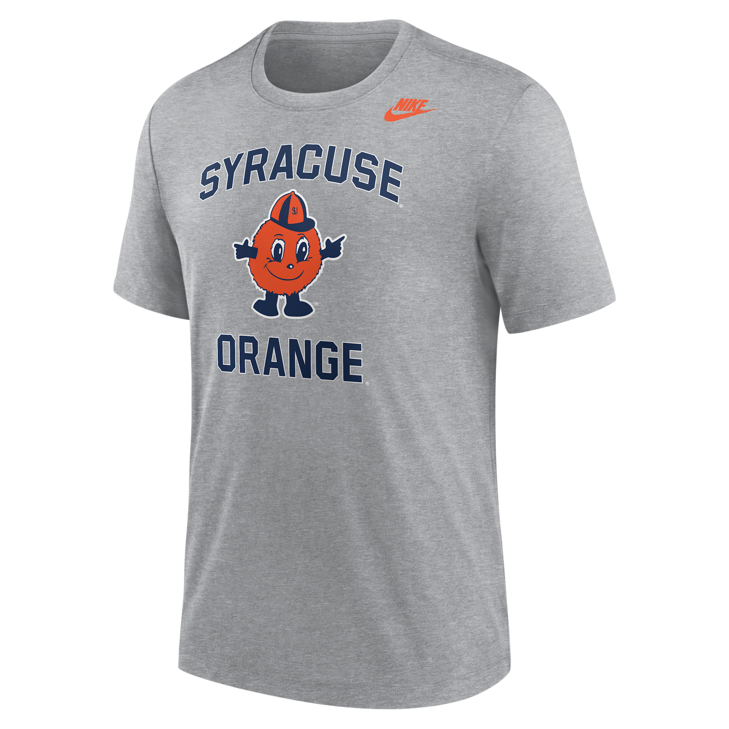 Syracuse Orange Nike Men's Football Tri-Blend T-Shirt in Grey | M21372P396SYRC-DGH