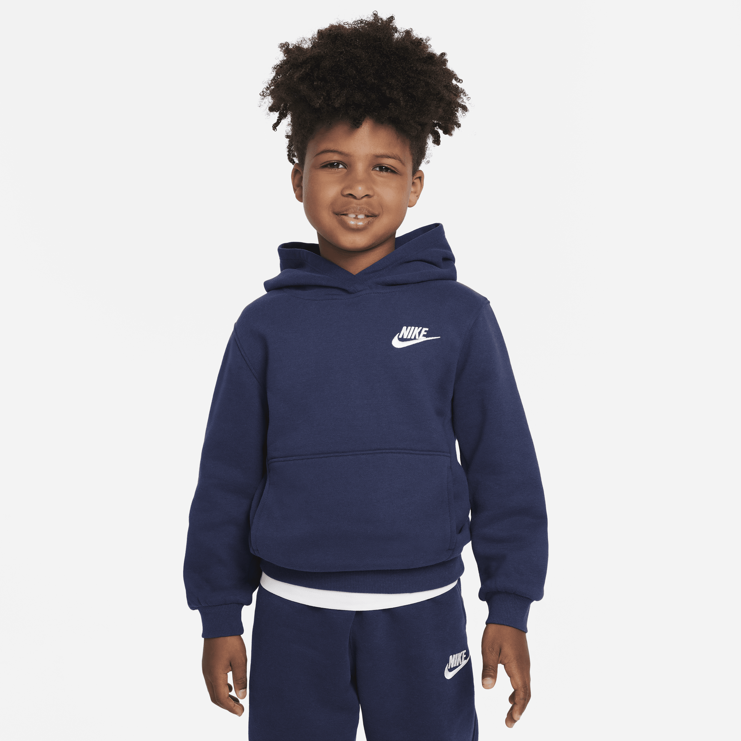 Nike Sportswear Club Fleece Pullover Little Kids Hoodie In Blue
