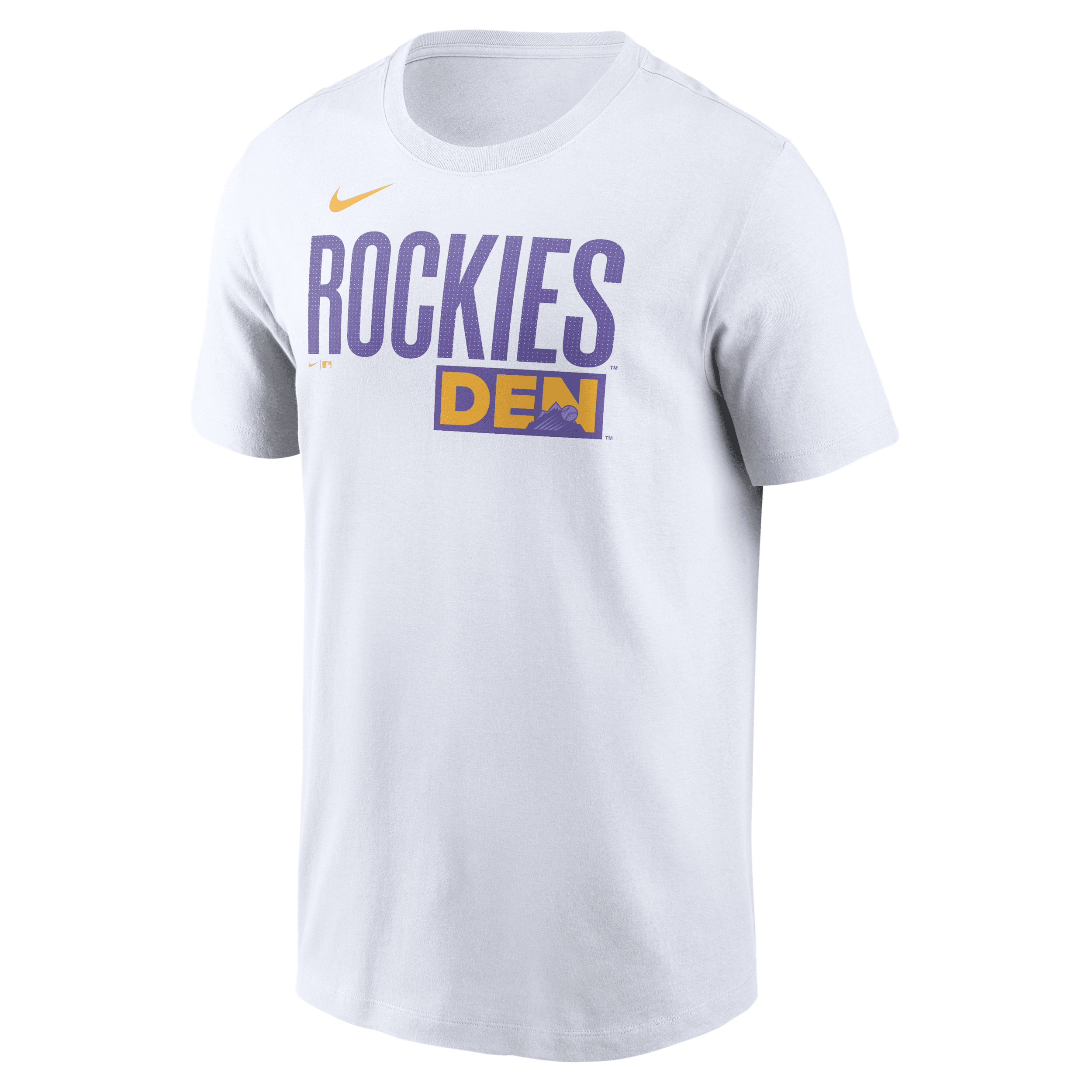 Colorado Rockies City Connect Wordmark Nike Men's MLB T-Shirt in White | N19910ADNV-UUL