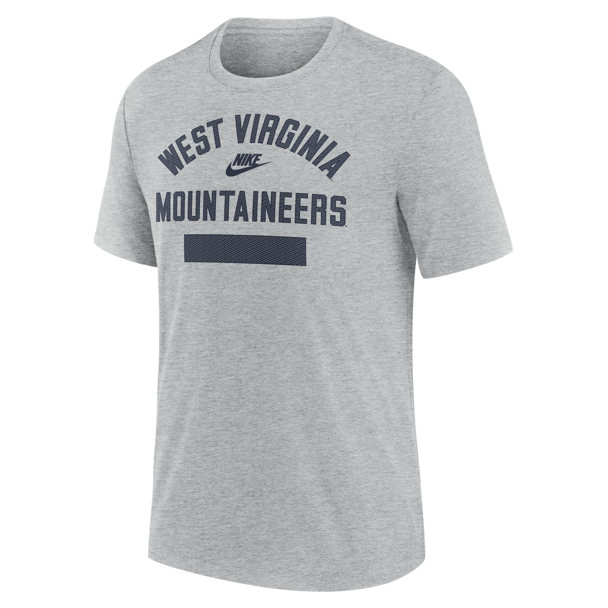 Nike Men's Heather Gray West Virginia Mountaineers Arch Wordmark Legacy Tri-Blend T-Shirt - Heather Gray