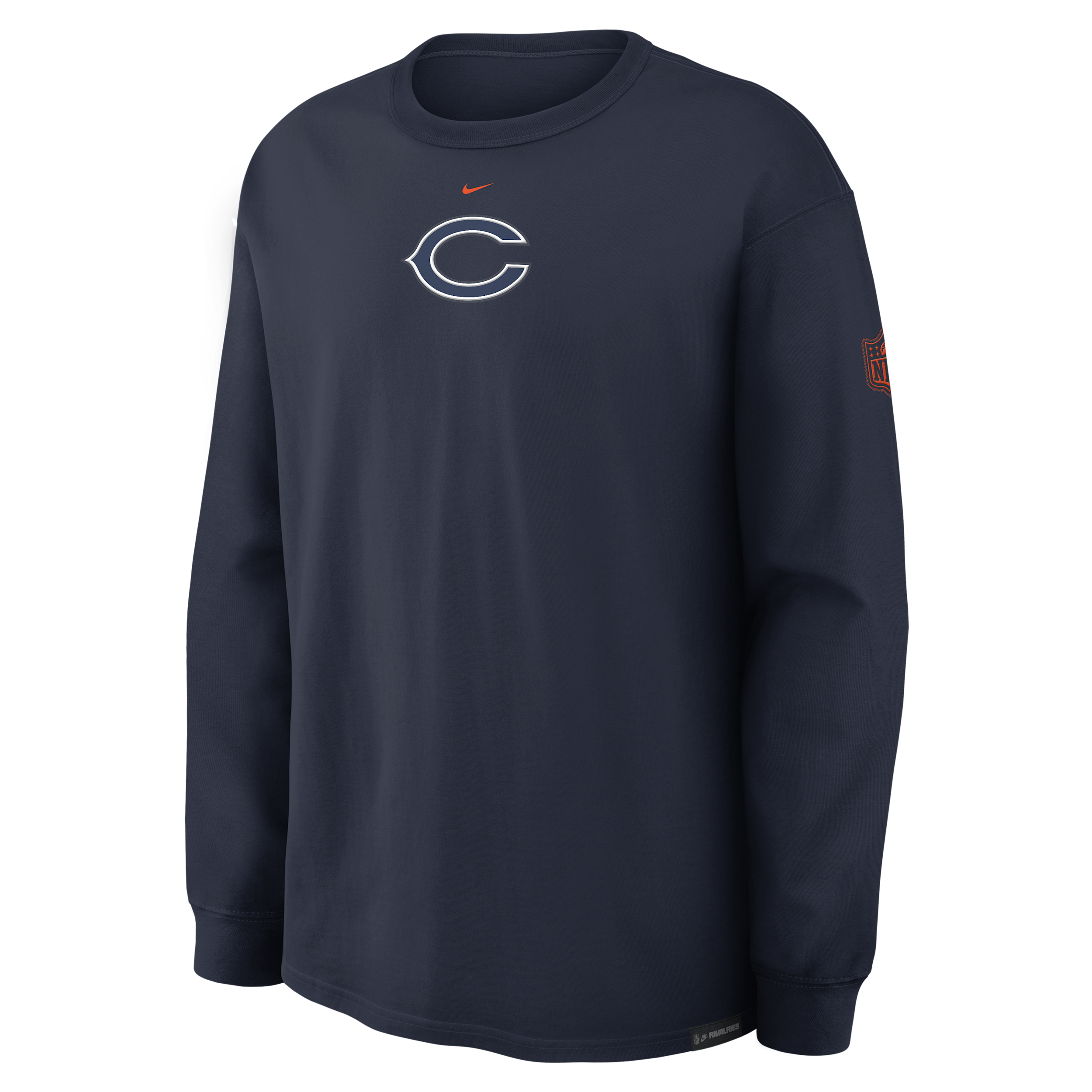 Chicago Bears Rivalries Collection Max90 Nike Men's NFL Long-Sleeve T-Shirt in Blue | 04T941L7Q-WR3