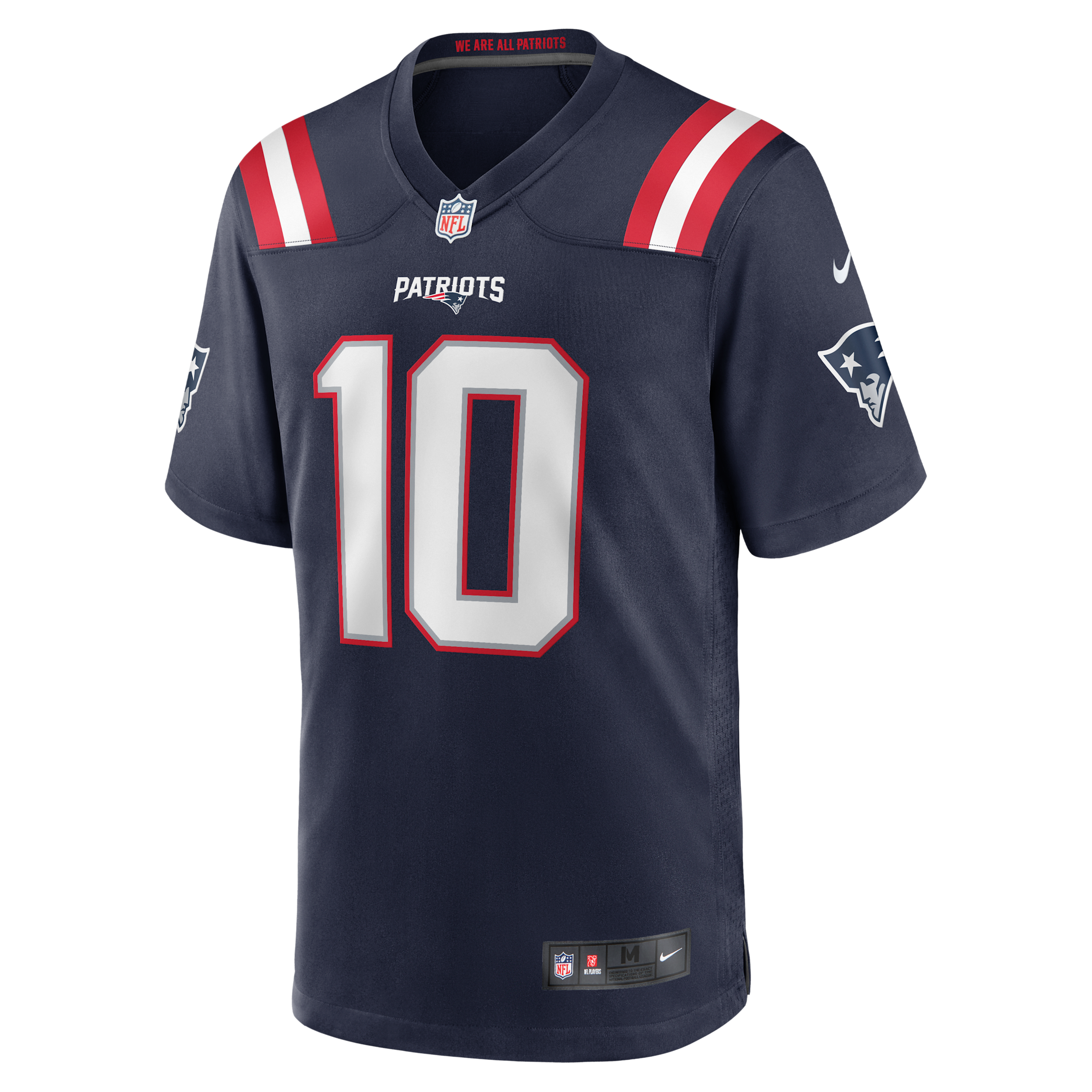 Nike Men's Drake Maye New England Patriots 2024 Nfl Draft First Round Pick Player Game Jersey - Navy