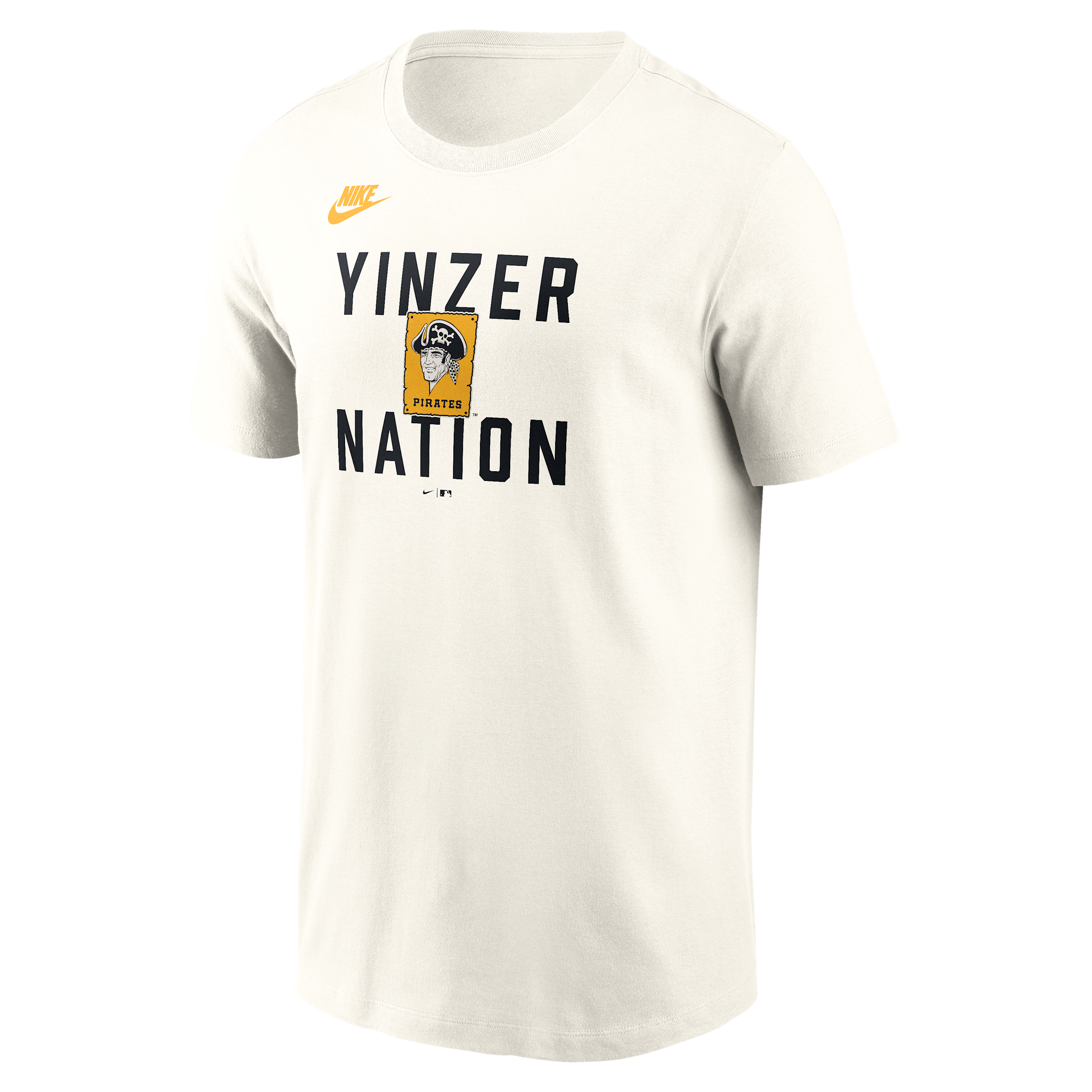 Pittsburgh Pirates Cooperstown '70s Inspired Nike Men's MLB T-Shirt in Brown | N19911KPBB-9V0