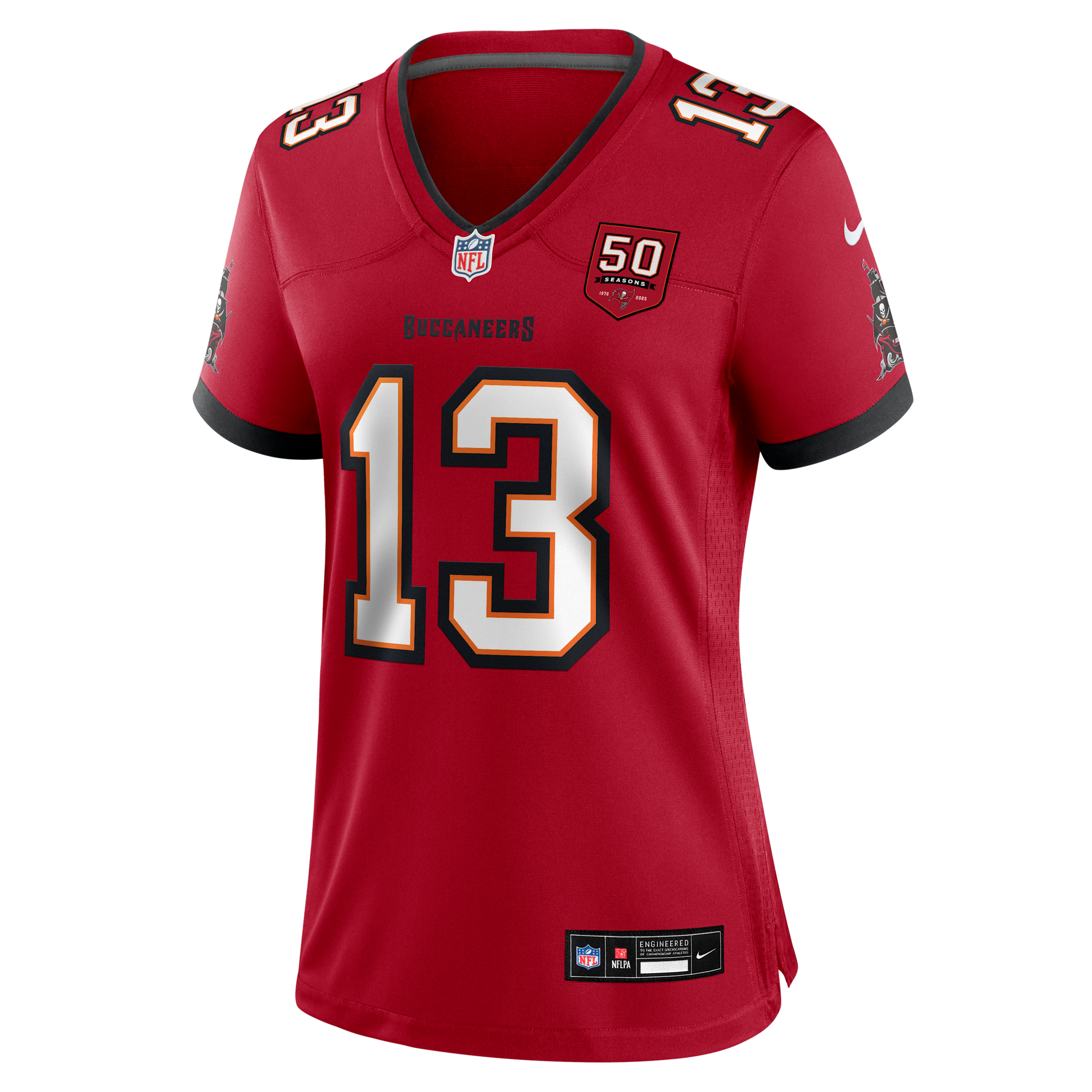 Nike Mike Evans Tampa Bay Buccaneers 50th Anniversary Womenâs  Women's Nfl Game Jersey In Red