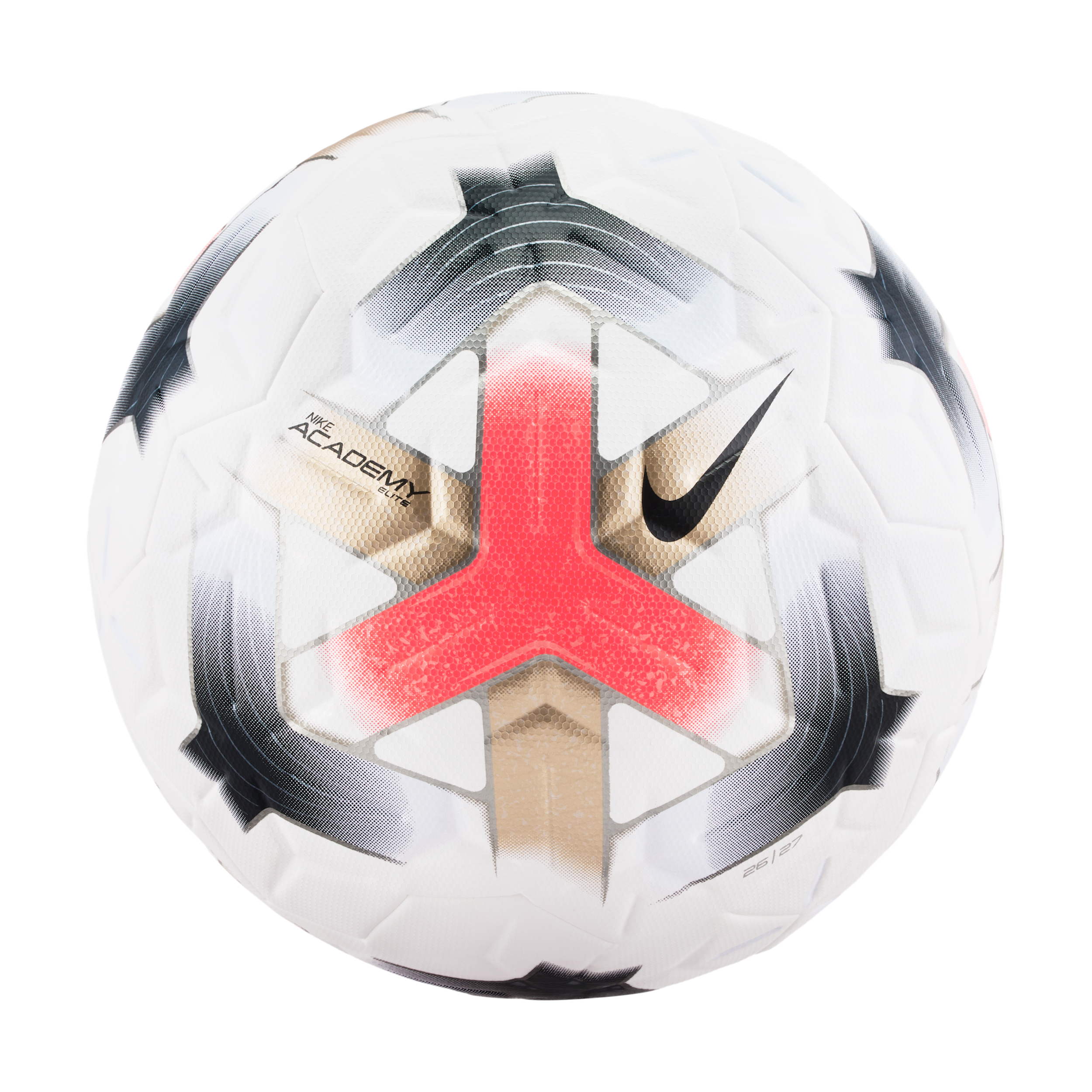 Nike Academy Elite Soccer Ball, Size 5, White/Bright Crimson/Black